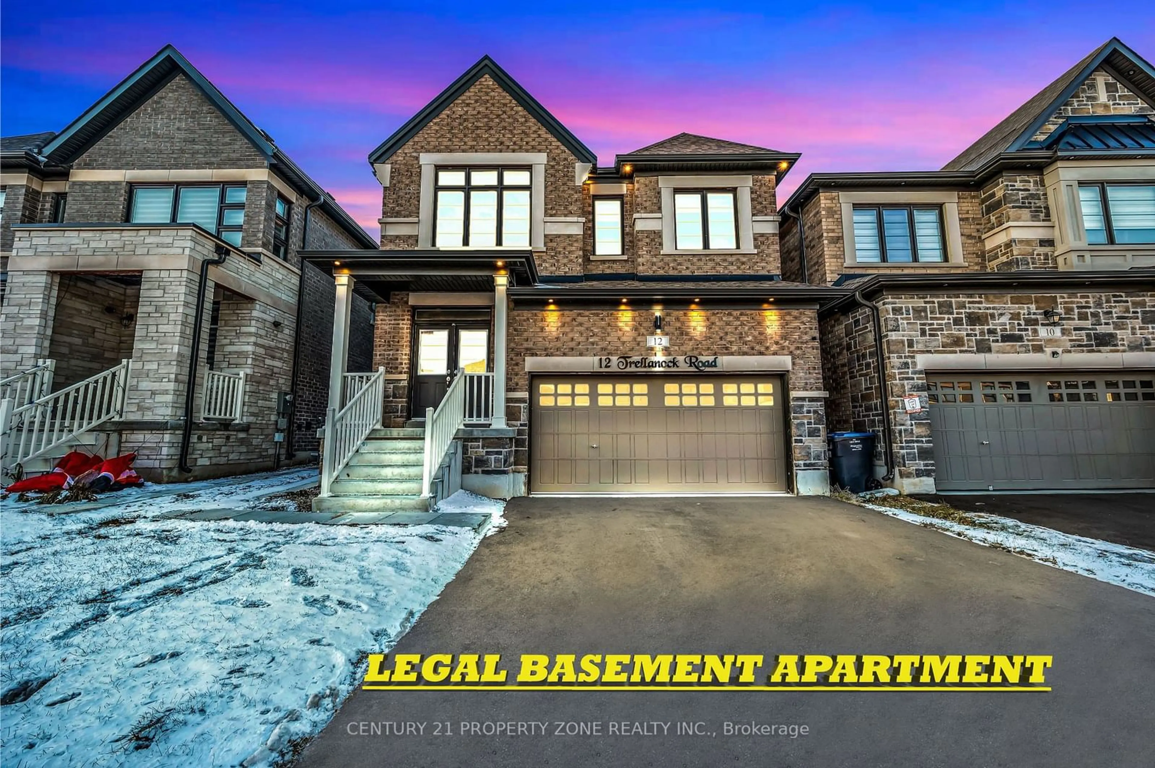 Home with brick exterior material, building for 12 Trellanock Rd, Brampton Ontario L6Y 0E4