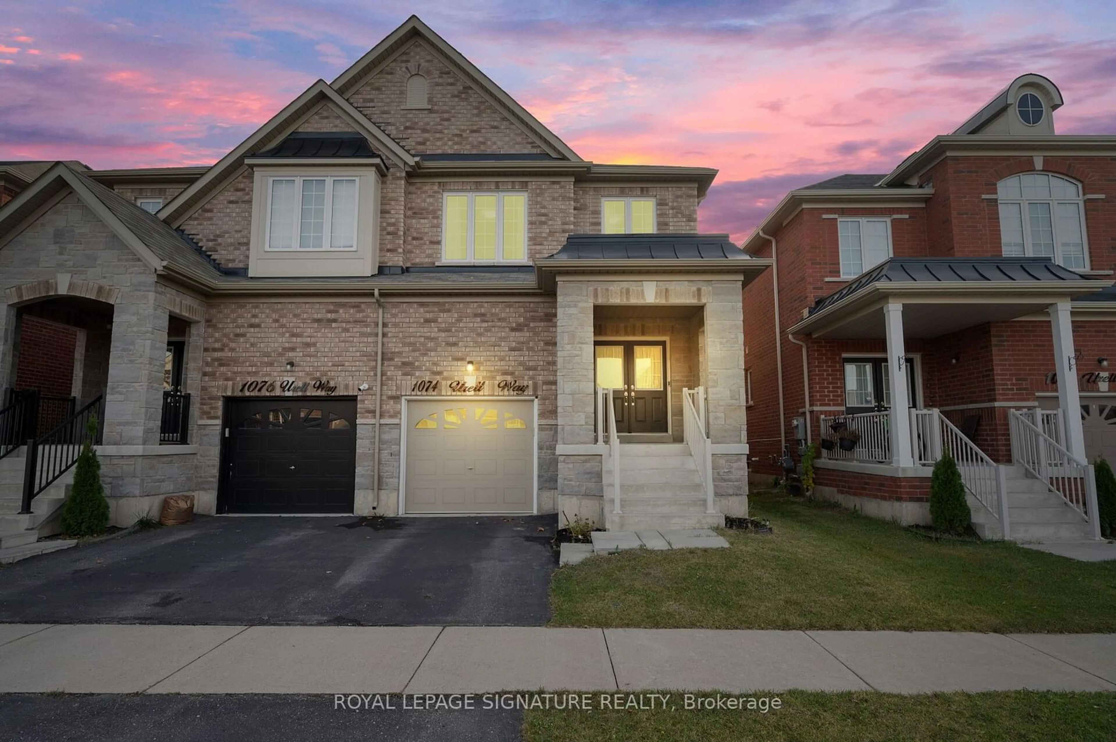 Home with brick exterior material, street for 1074 Urell Way, Milton Ontario L9T 8V8