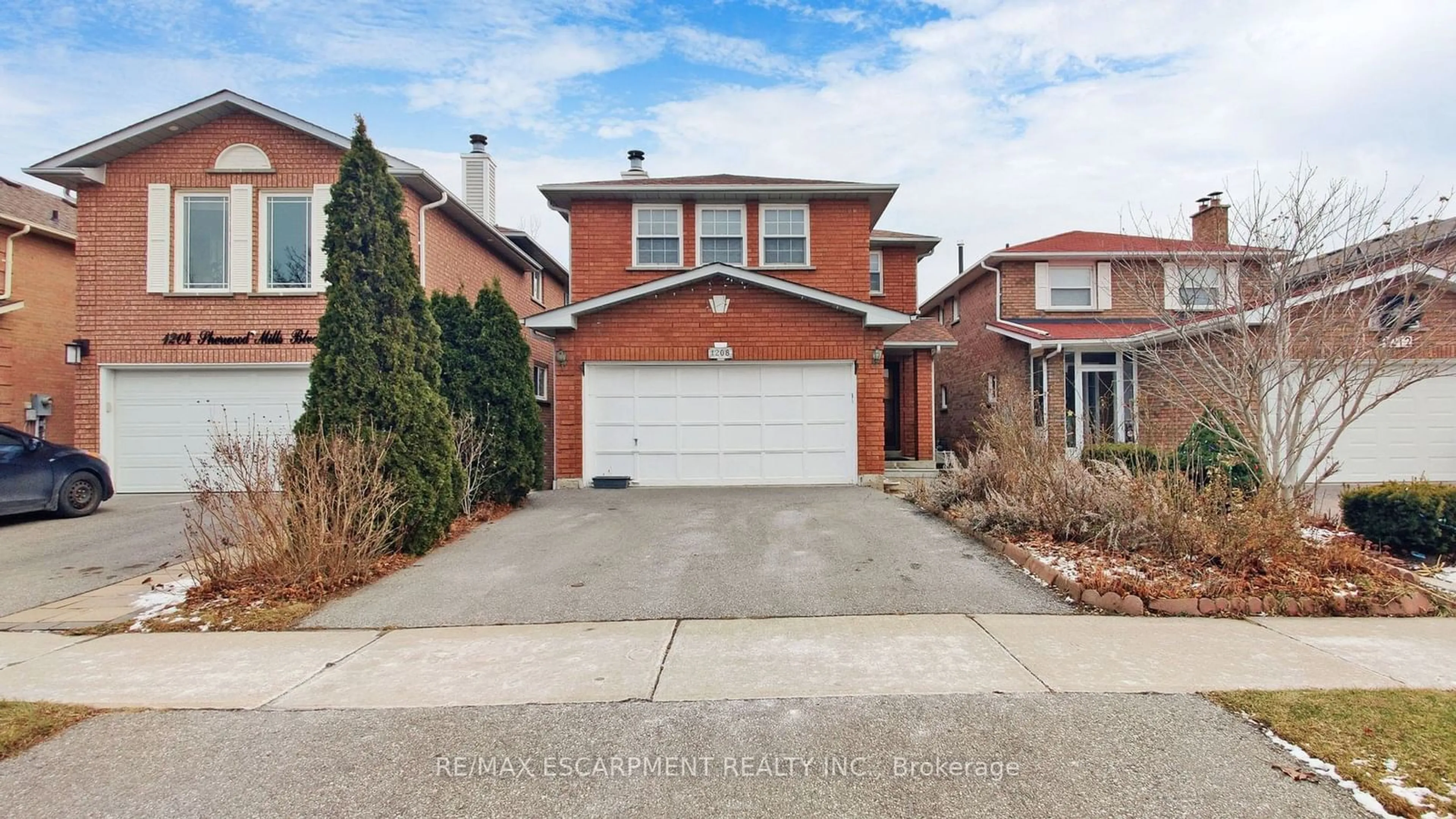 Home with brick exterior material, street for 1208 Sherwood Mills Blvd, Mississauga Ontario L5V 1S7