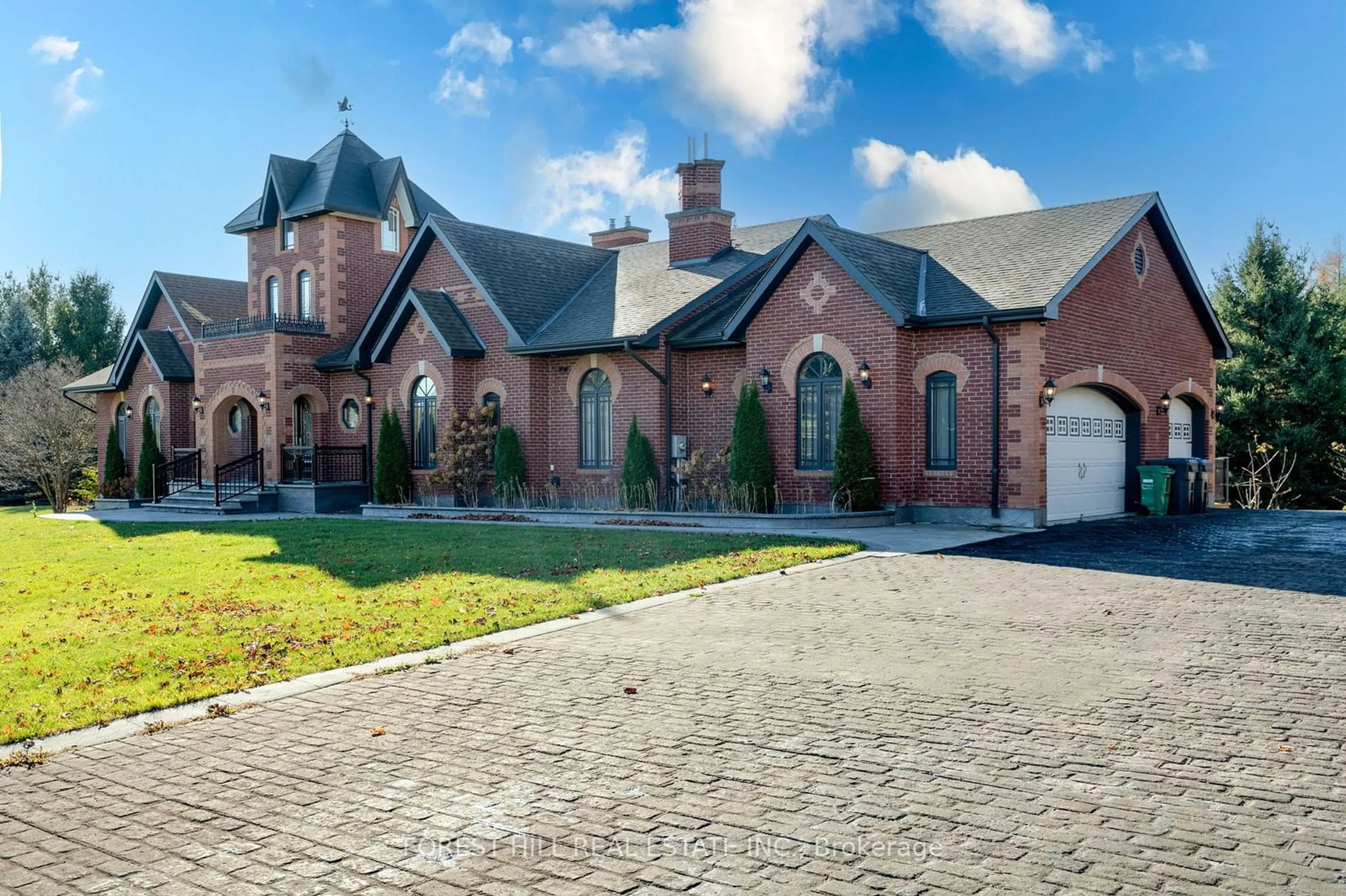 Home with brick exterior material, street for 2 High Forest Crt, Caledon Ontario L7E 0B8