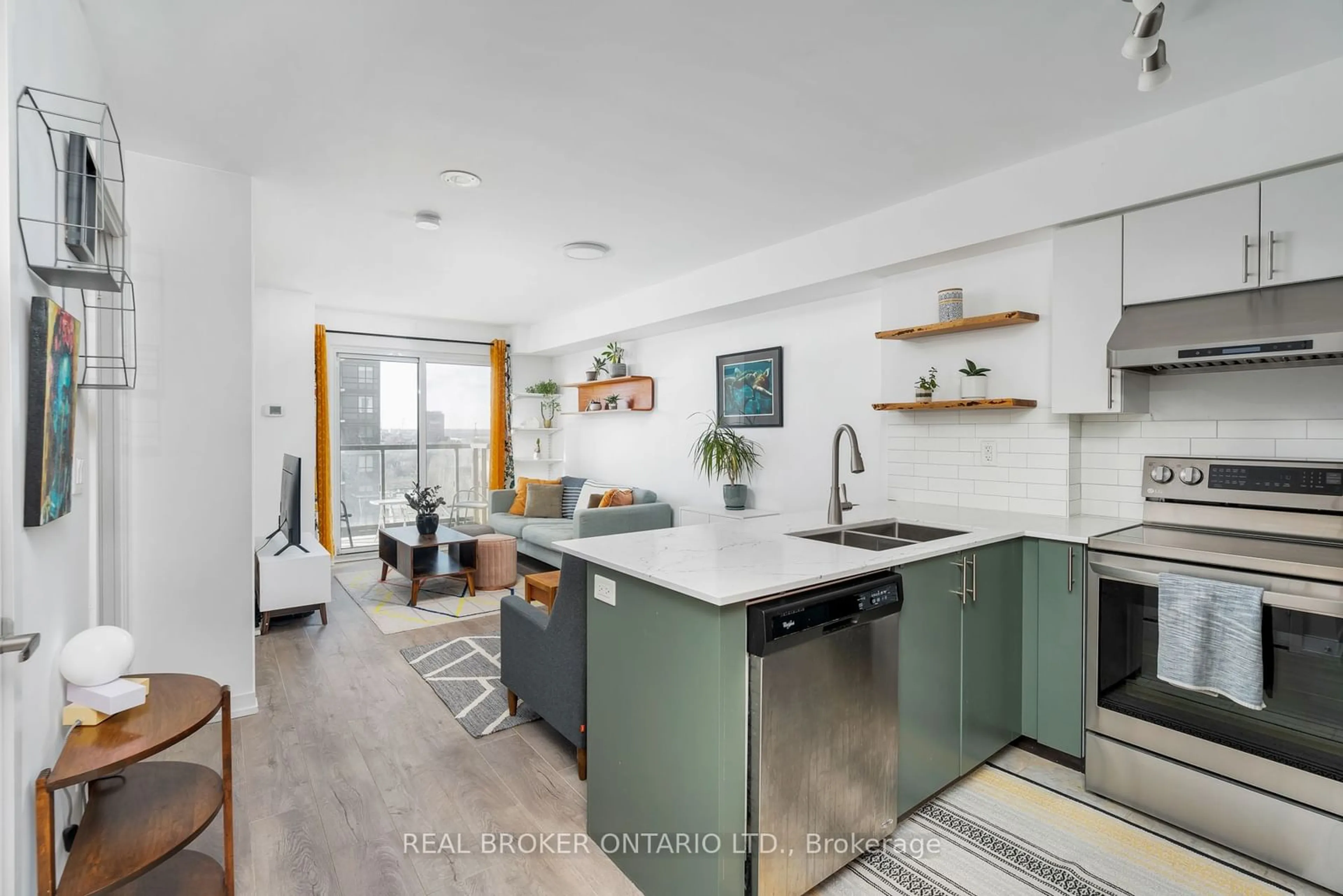 Open concept kitchen, unknown for 1410 Dupont St #1208, Toronto Ontario M5X 1E3