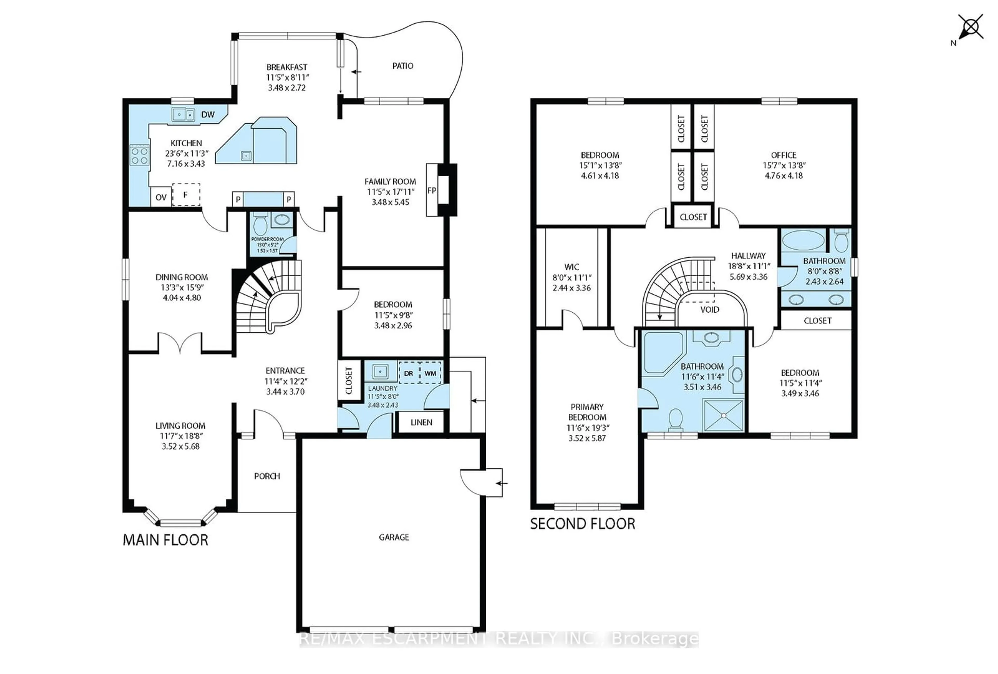 Floor plan for 2008 Grenville Dr, Oakville Ontario L6H 3Z3