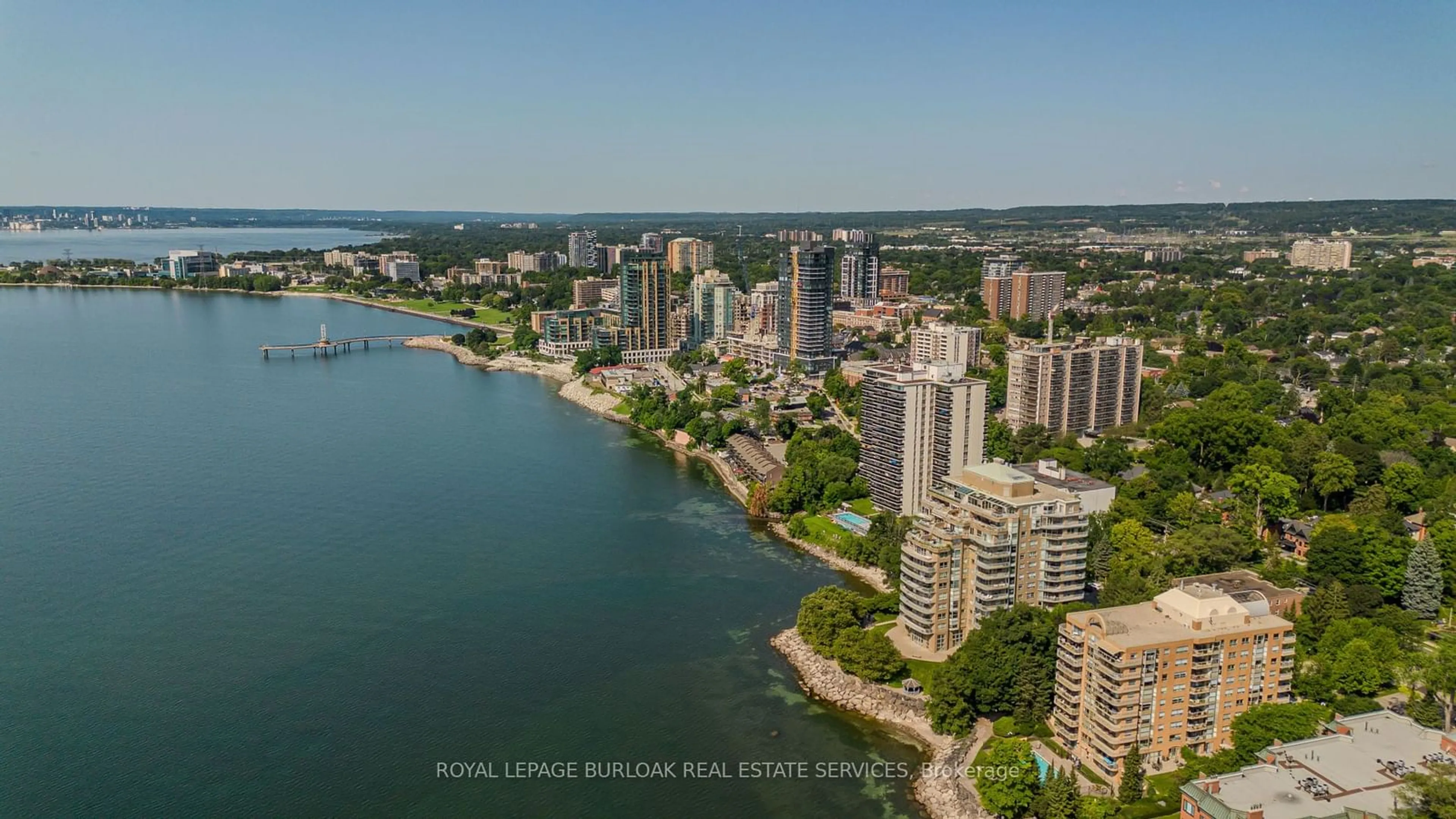 A pic from outside/outdoor area/front of a property/back of a property/a pic from drone, water/lake/river/ocean view for 430 Pearl St #311, Burlington Ontario L7R 4J8