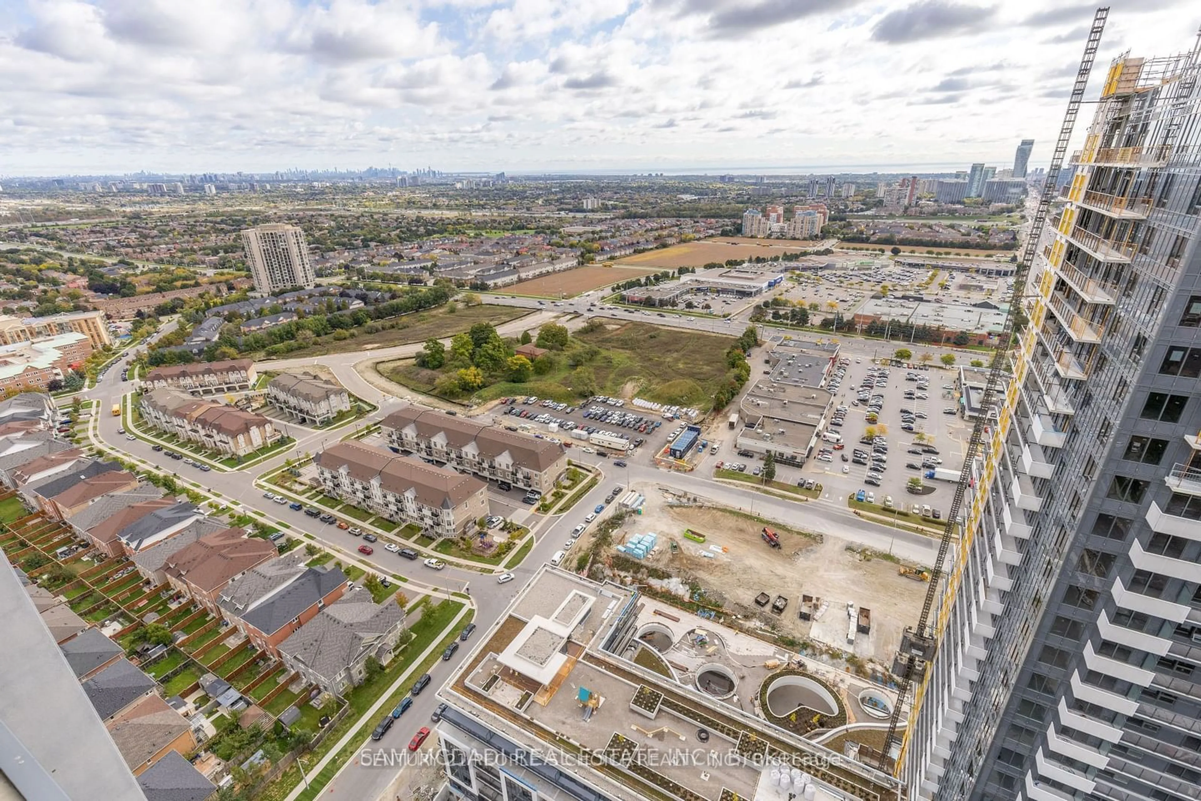 A pic from outside/outdoor area/front of a property/back of a property/a pic from drone, city buildings view from balcony for 8 Nahani Way #Ph20, Mississauga Ontario L4Z 4J8