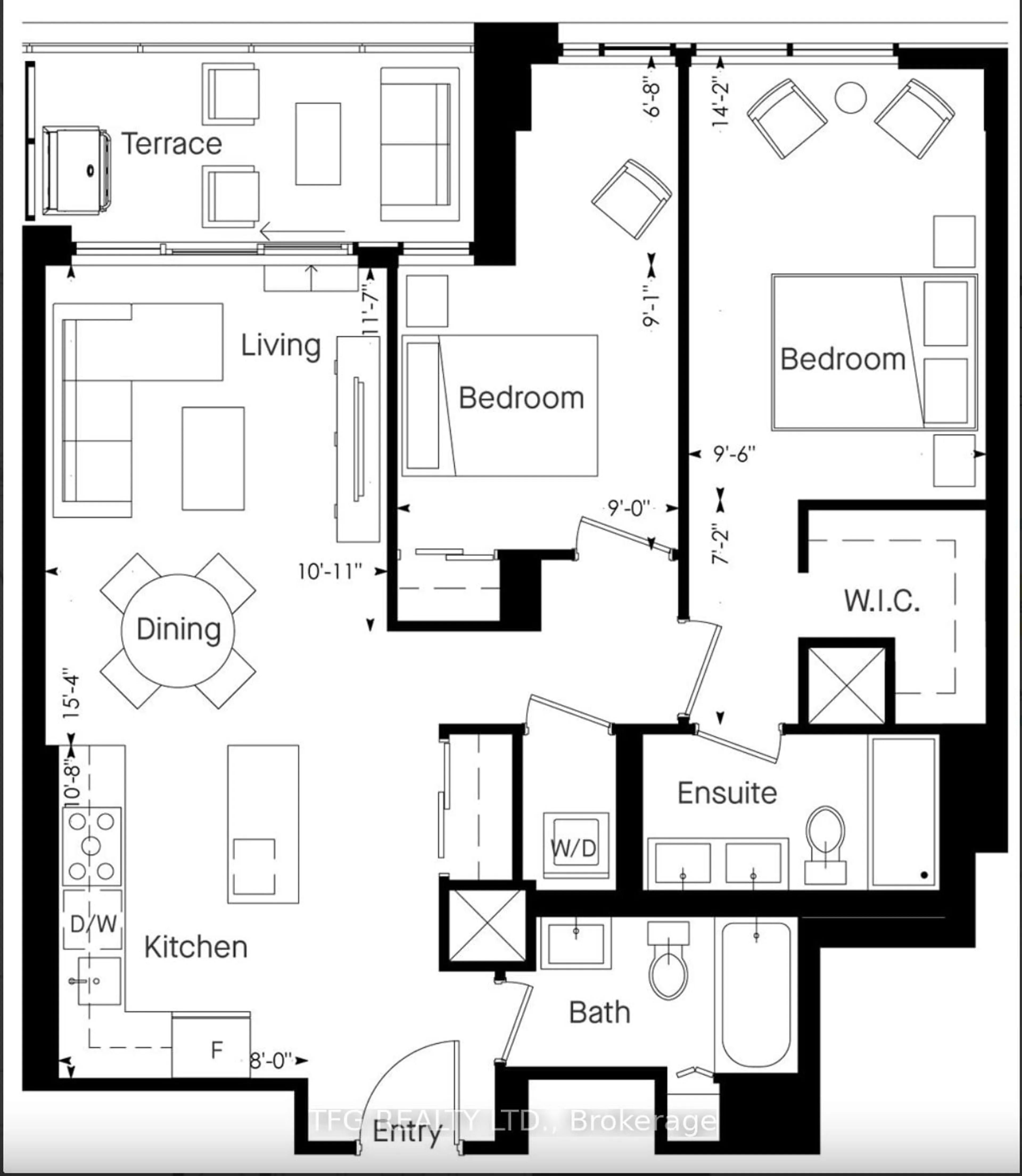 Floor plan for 2720 Dundas St #810, Toronto Ontario M6P 0C3