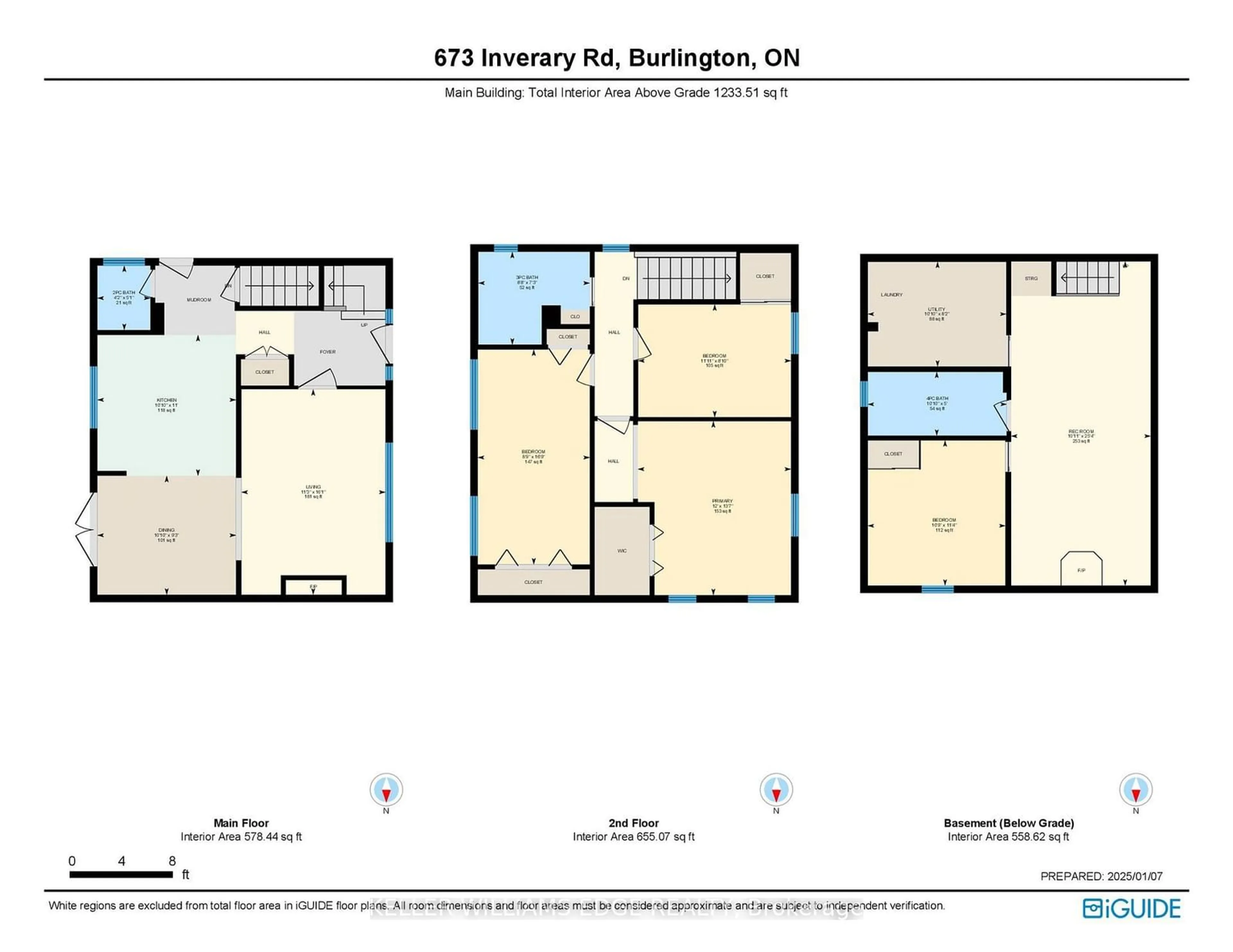 Floor plan for 673 Inverary Rd, Burlington Ontario L7L 2L8