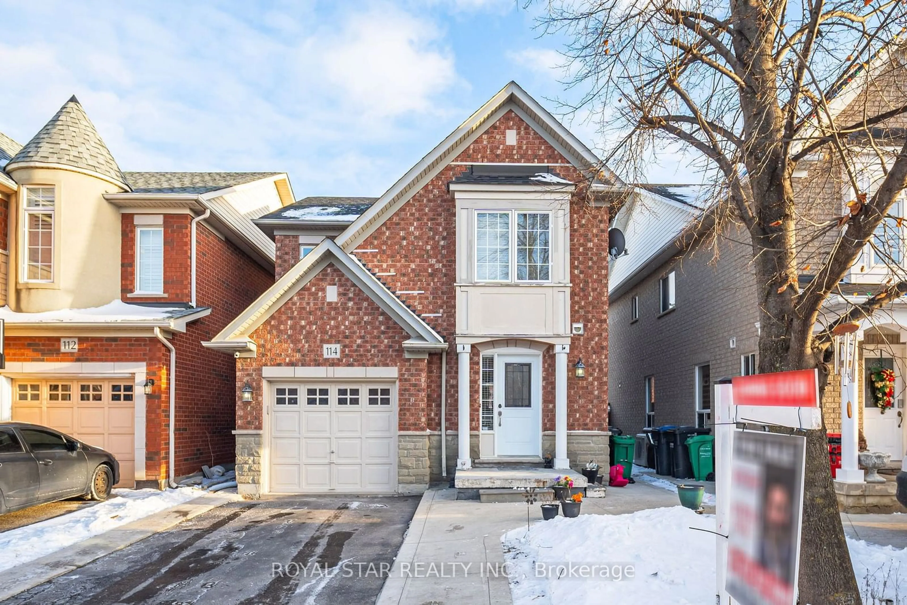 Home with brick exterior material, street for 114 Penbridge Circ, Brampton Ontario L7A 2P8