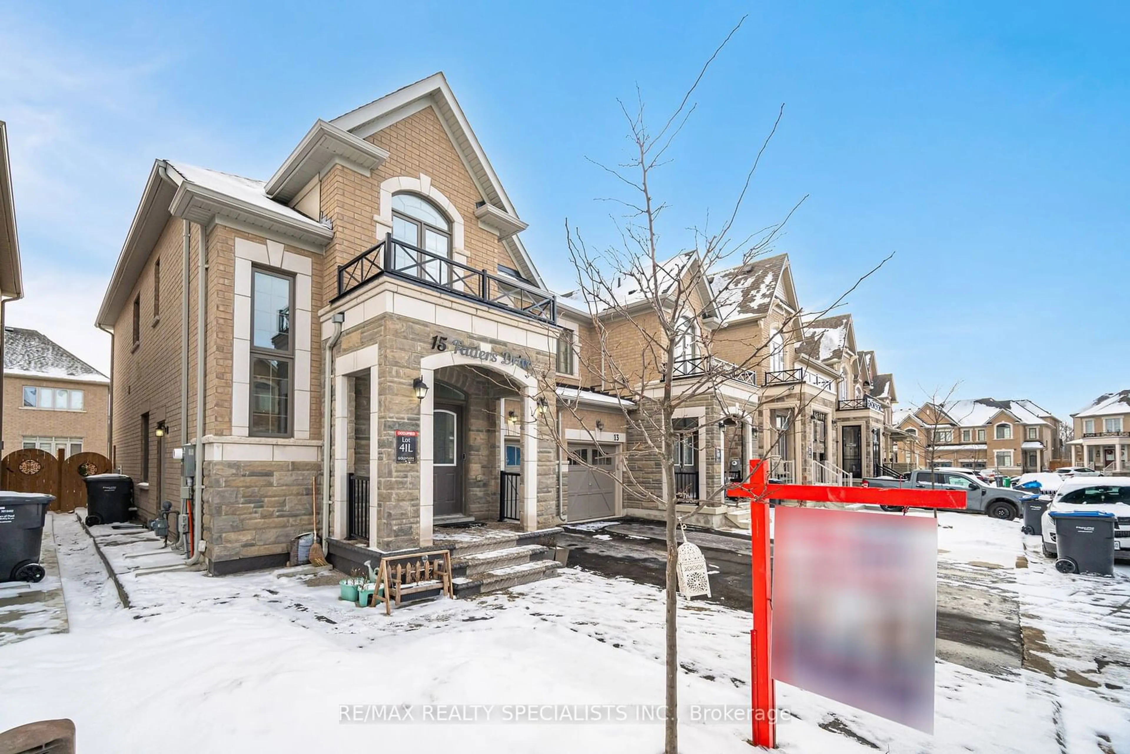 Home with brick exterior material, street for 15 Faders Dr, Brampton Ontario L7A 4Y2