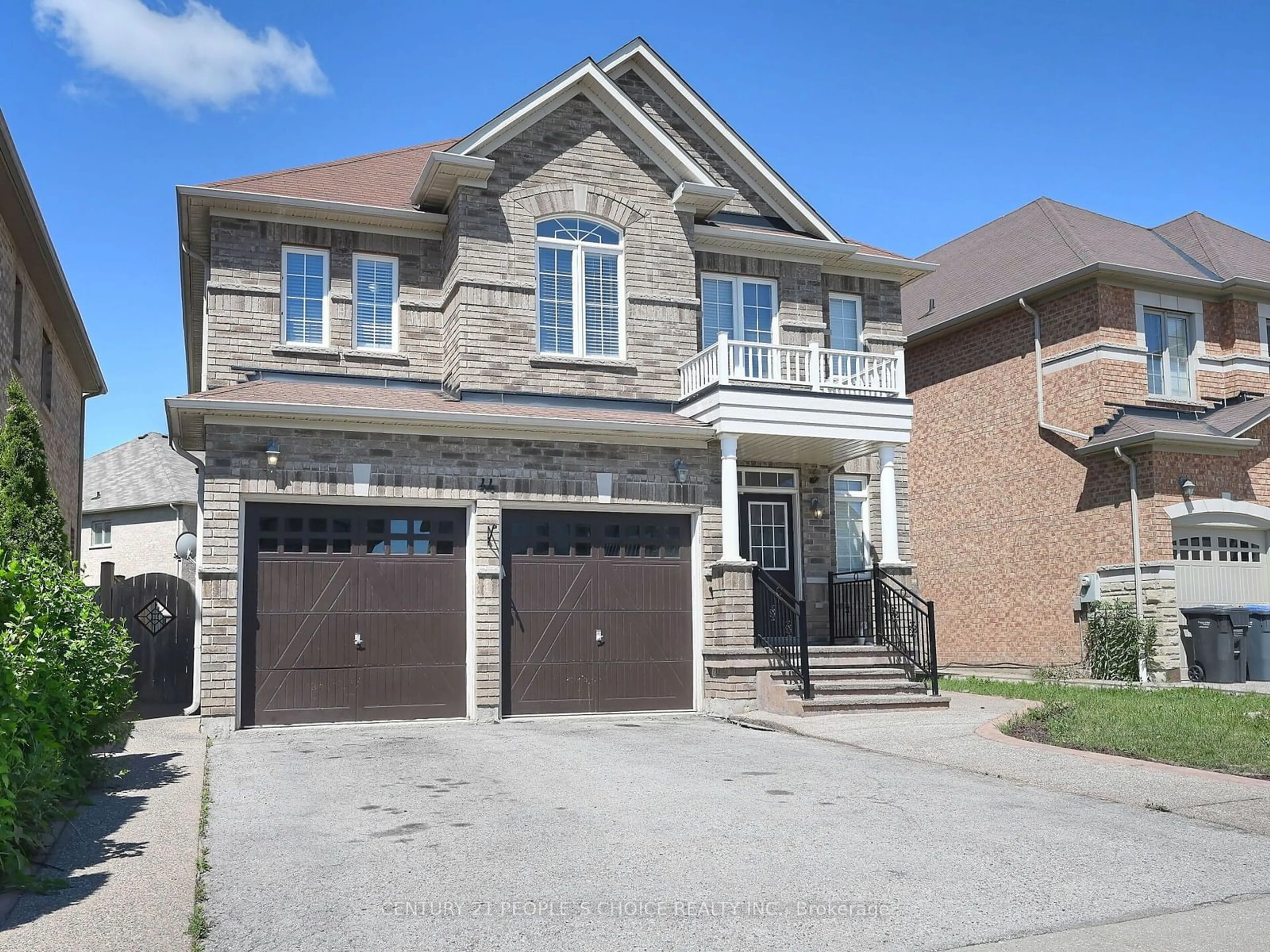 Home with brick exterior material, street for 44 Gardenbrooke Tr, Brampton Ontario L6P 3J3