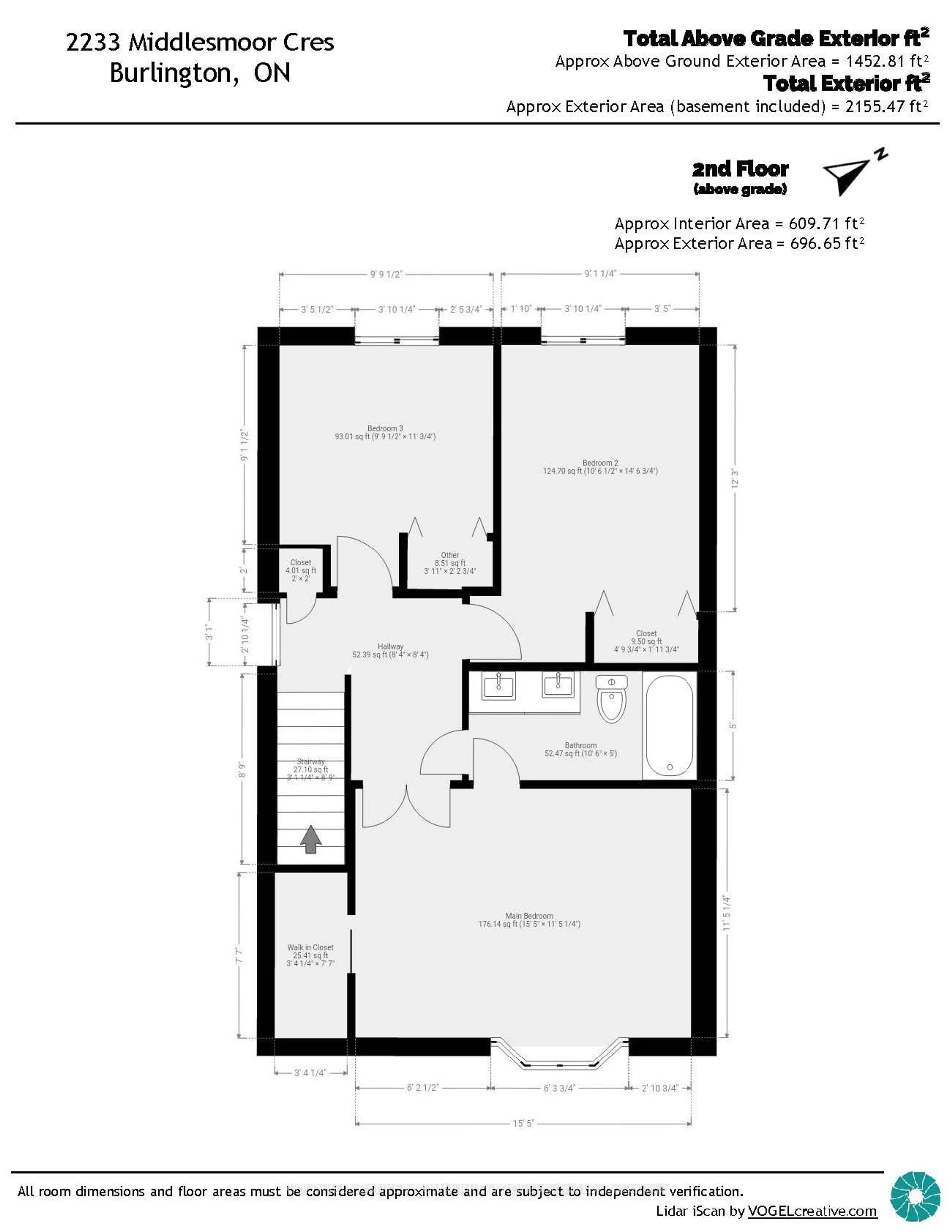 Floor plan for 2233 Middlesmoor Cres, Burlington Ontario L7P 3X2