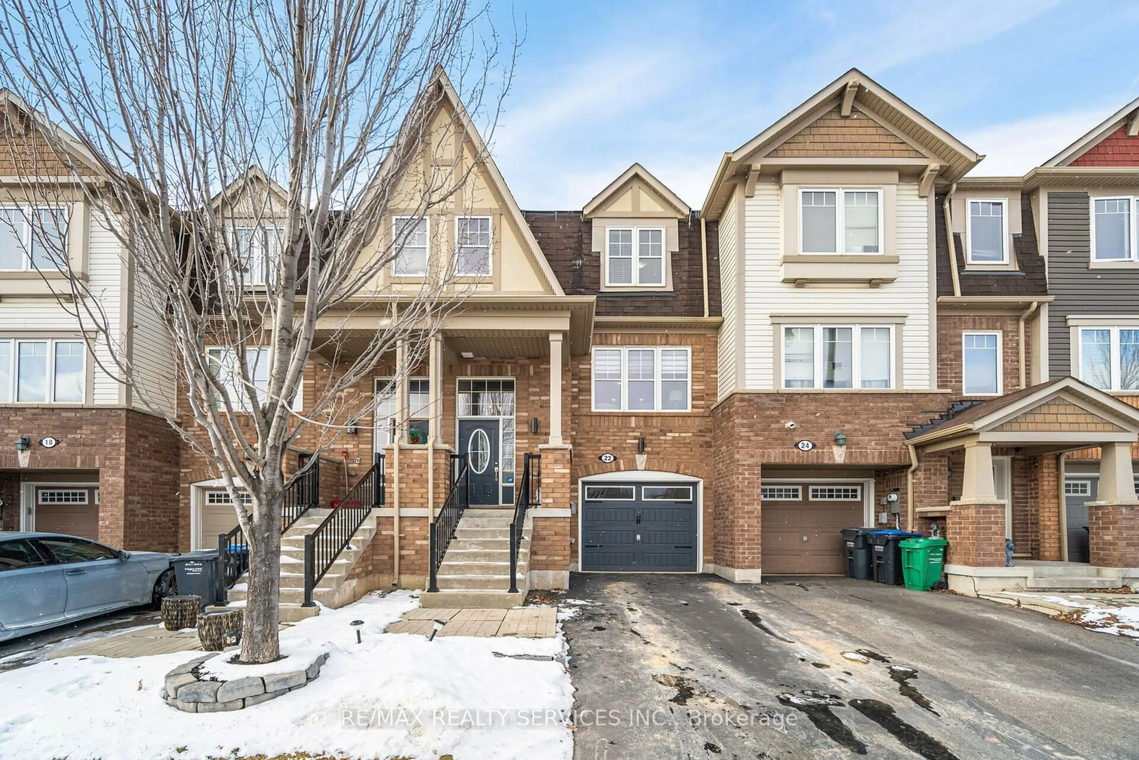 Home with brick exterior material, street for 22 Memory Lane, Brampton Ontario L7A 0V9