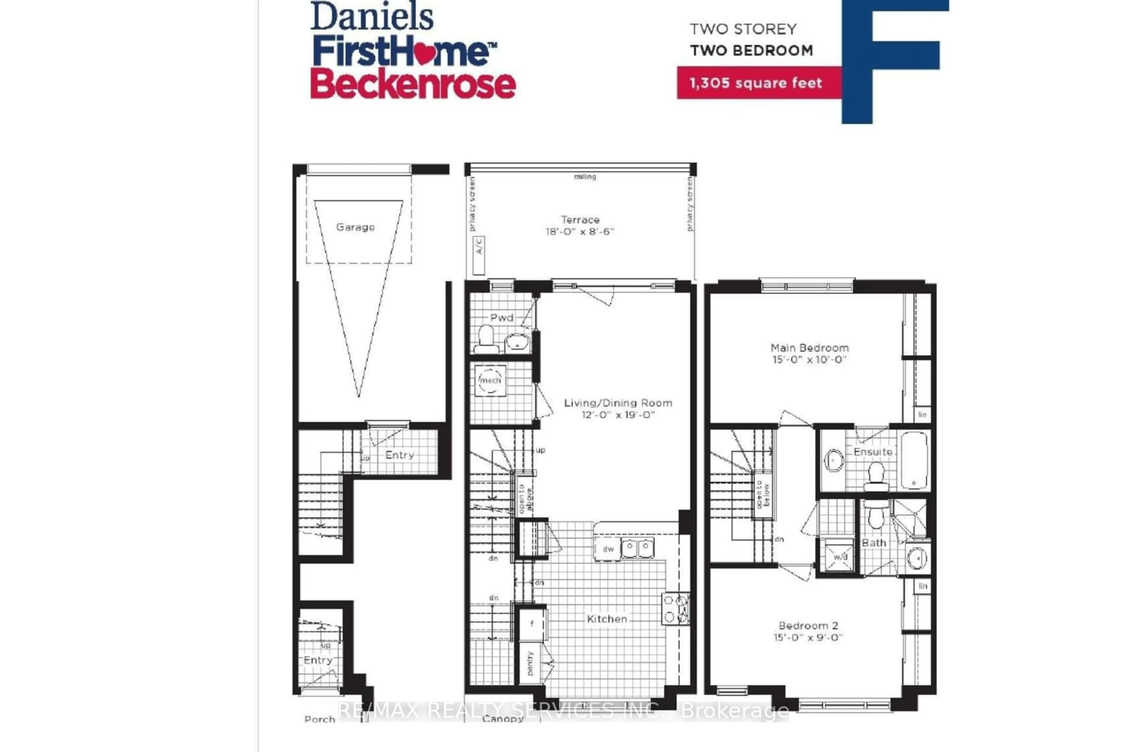 Floor plan for 1 Beckenrose Crt #103, Brampton Ontario L6Y 6G2