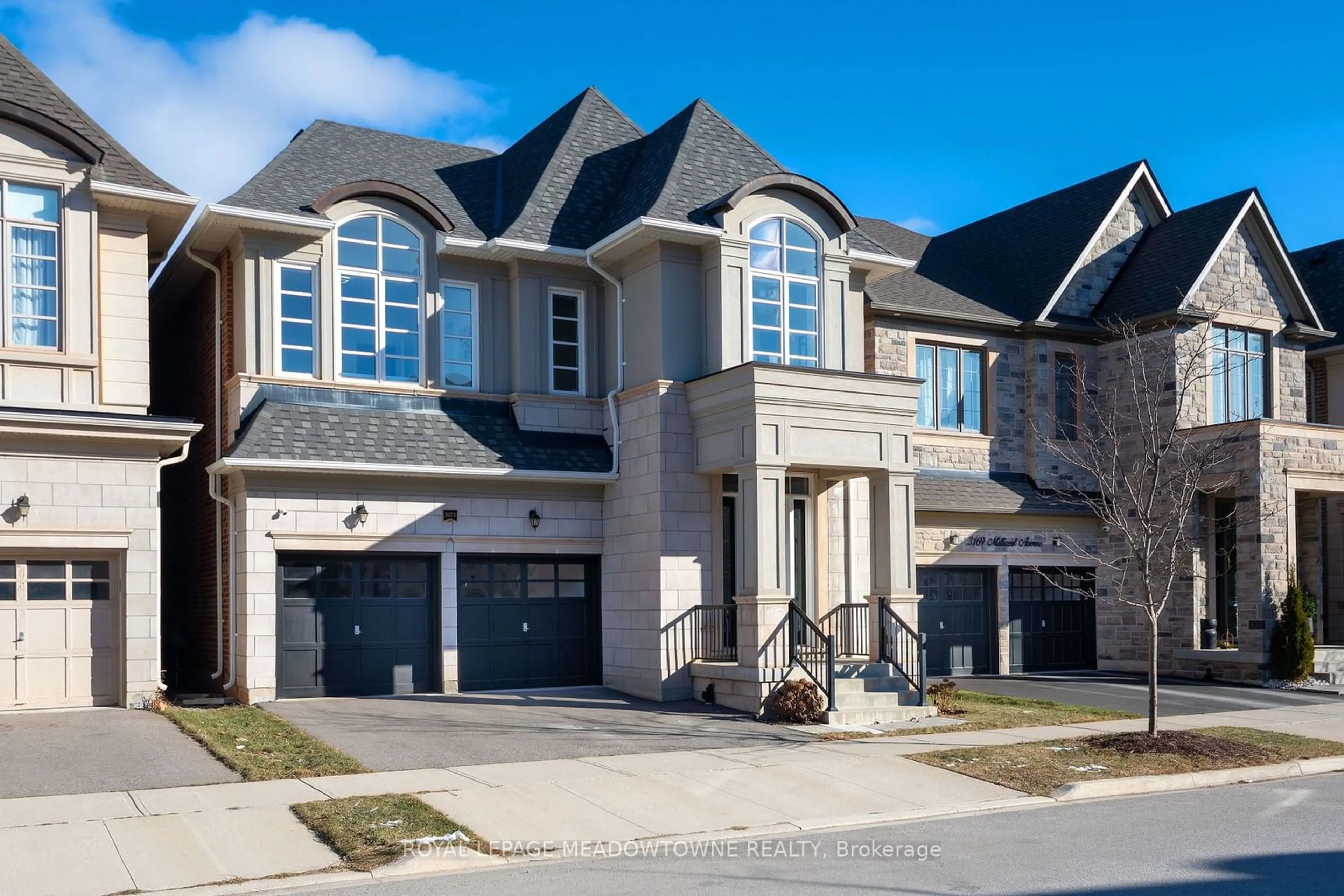 Home with brick exterior material, street for 3173 Millicent Ave, Oakville Ontario L6H 0V2