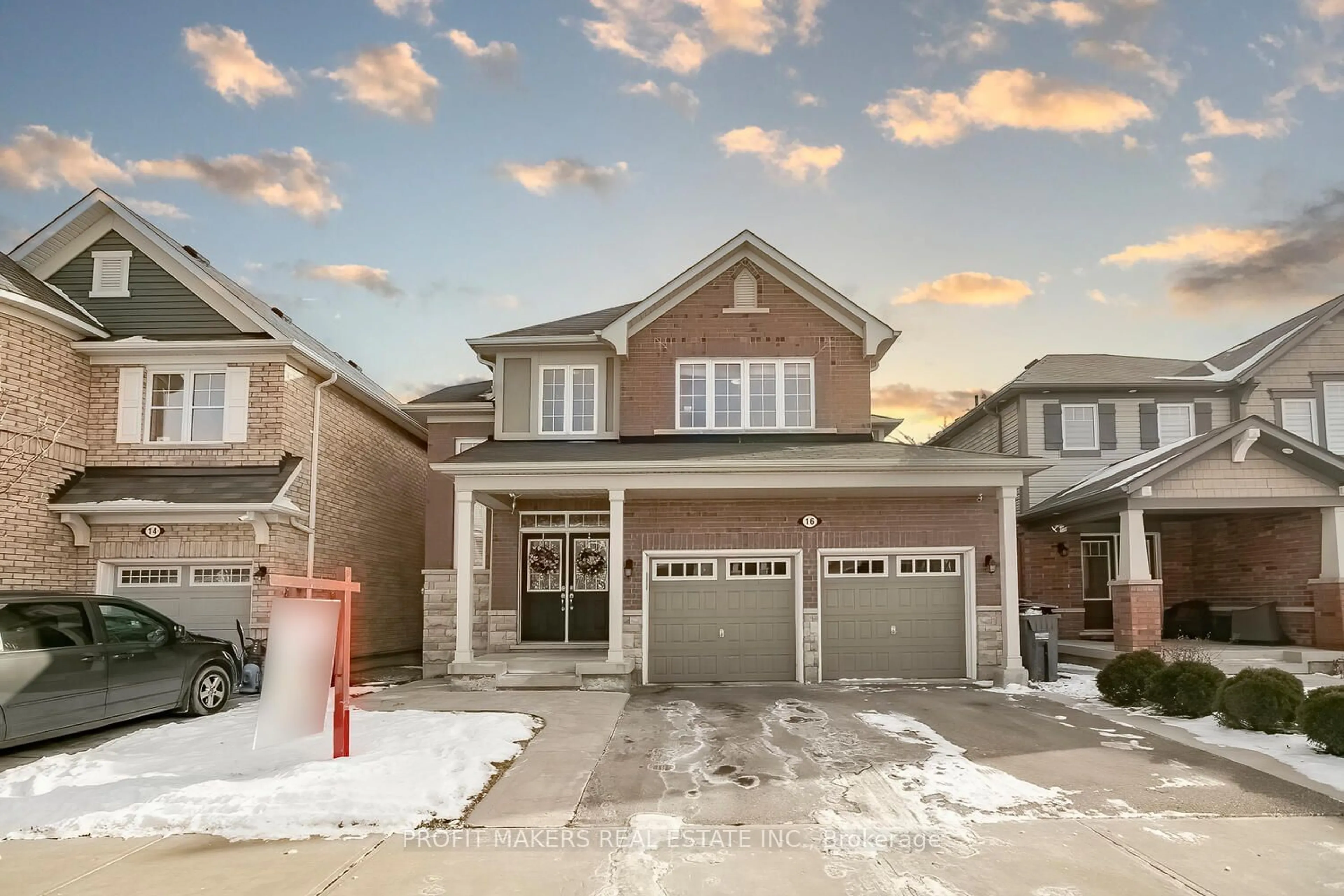 Home with brick exterior material, street for 16 Miracle Tr, Brampton Ontario L7A 0Y4