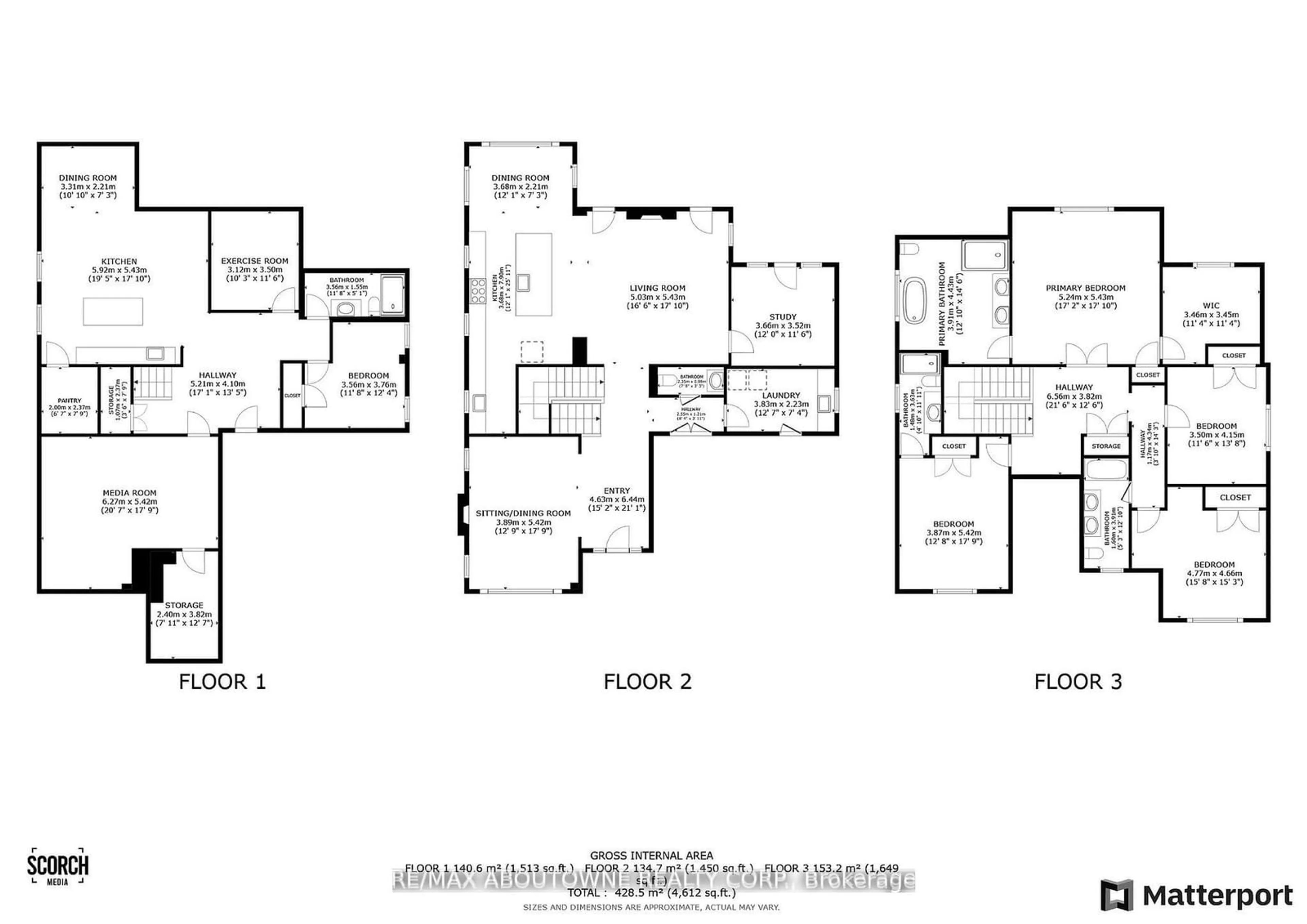 Floor plan for 265 Woodale Ave, Oakville Ontario L6K 2N3