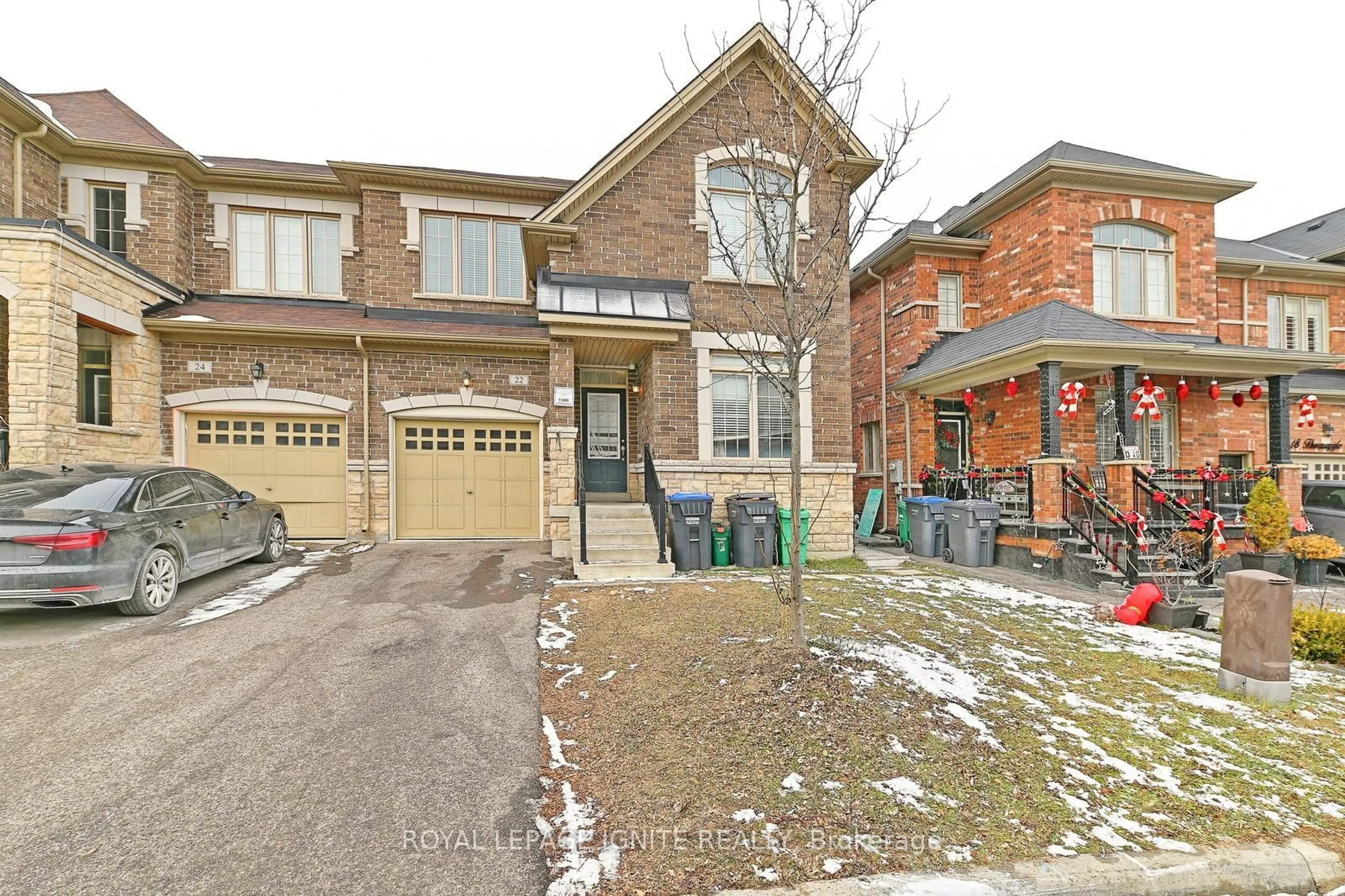 Home with brick exterior material, street for 22 Thornapple St, Brampton Ontario L6R 3X2