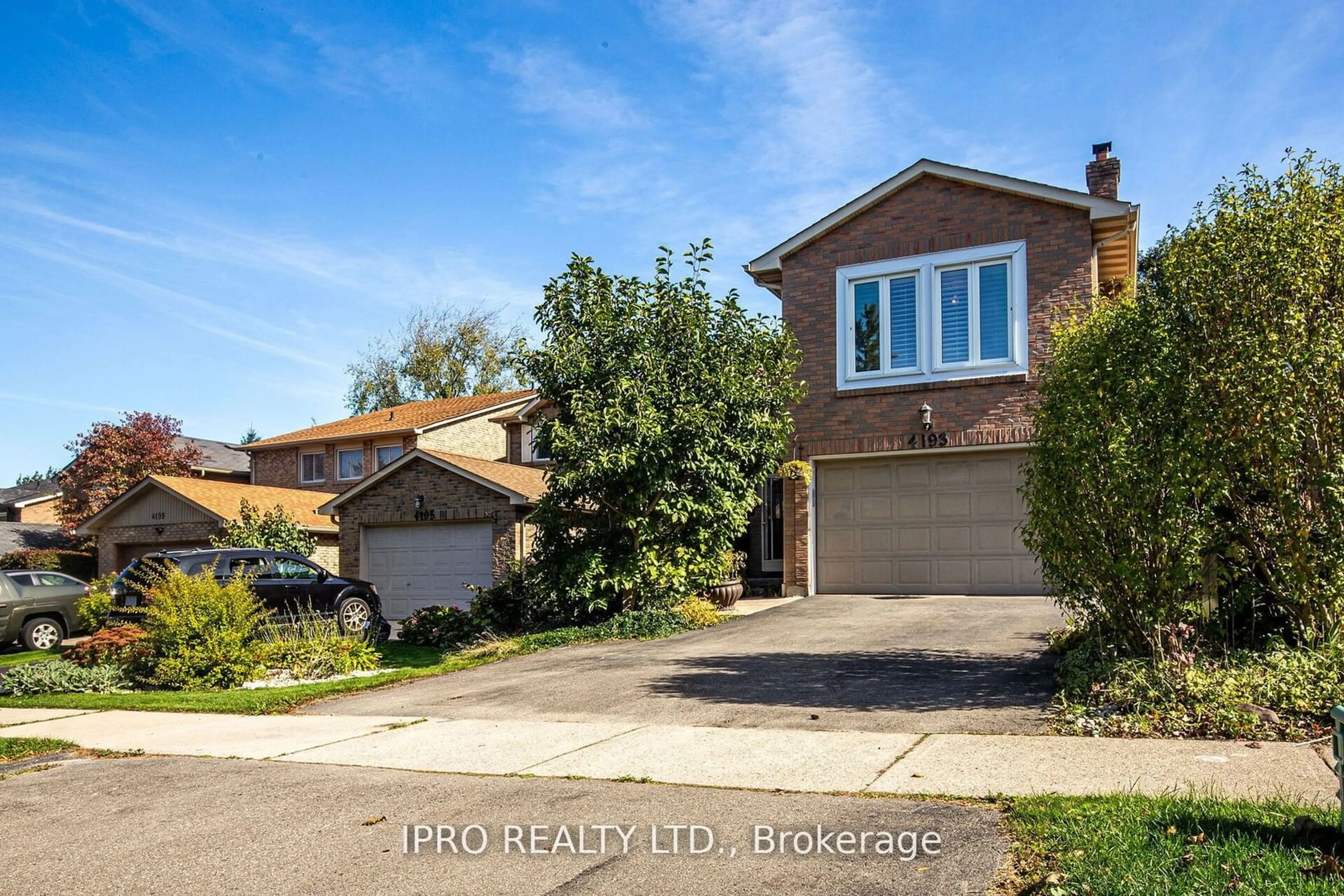 Home with brick exterior material, street for 4193 Powderhorn Cres, Mississauga Ontario L5L 3B8