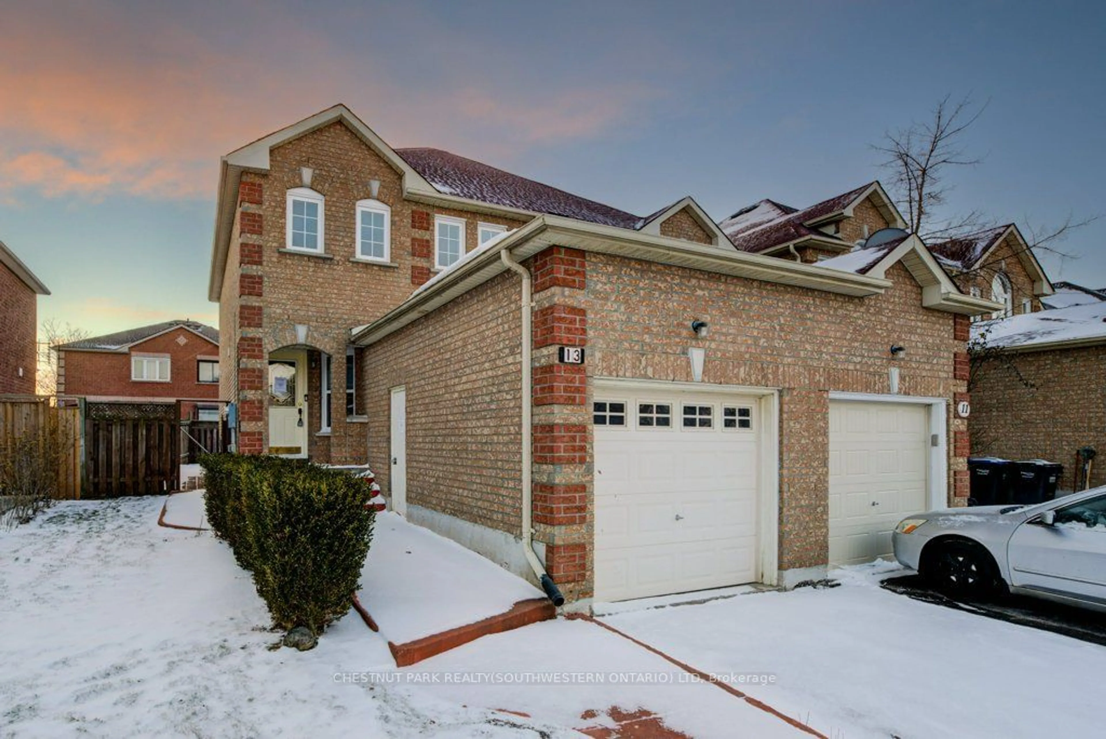 Home with brick exterior material, street for 13 McCleave Cres, Brampton Ontario L6Y 4Z6