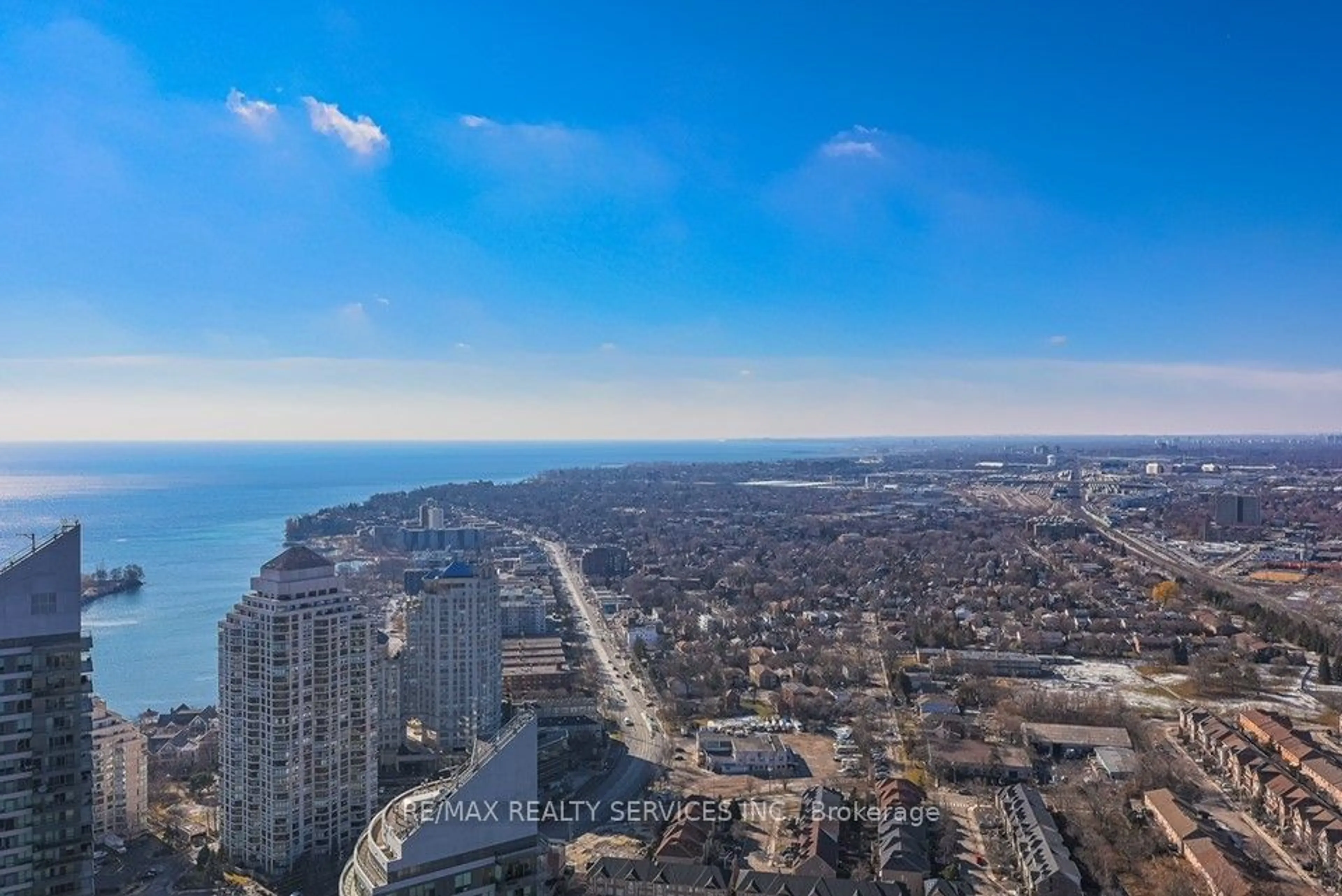 A pic from outside/outdoor area/front of a property/back of a property/a pic from drone, city buildings view from balcony for 2220 Lakeshore Blvd #PH2, Toronto Ontario M8V 0C1