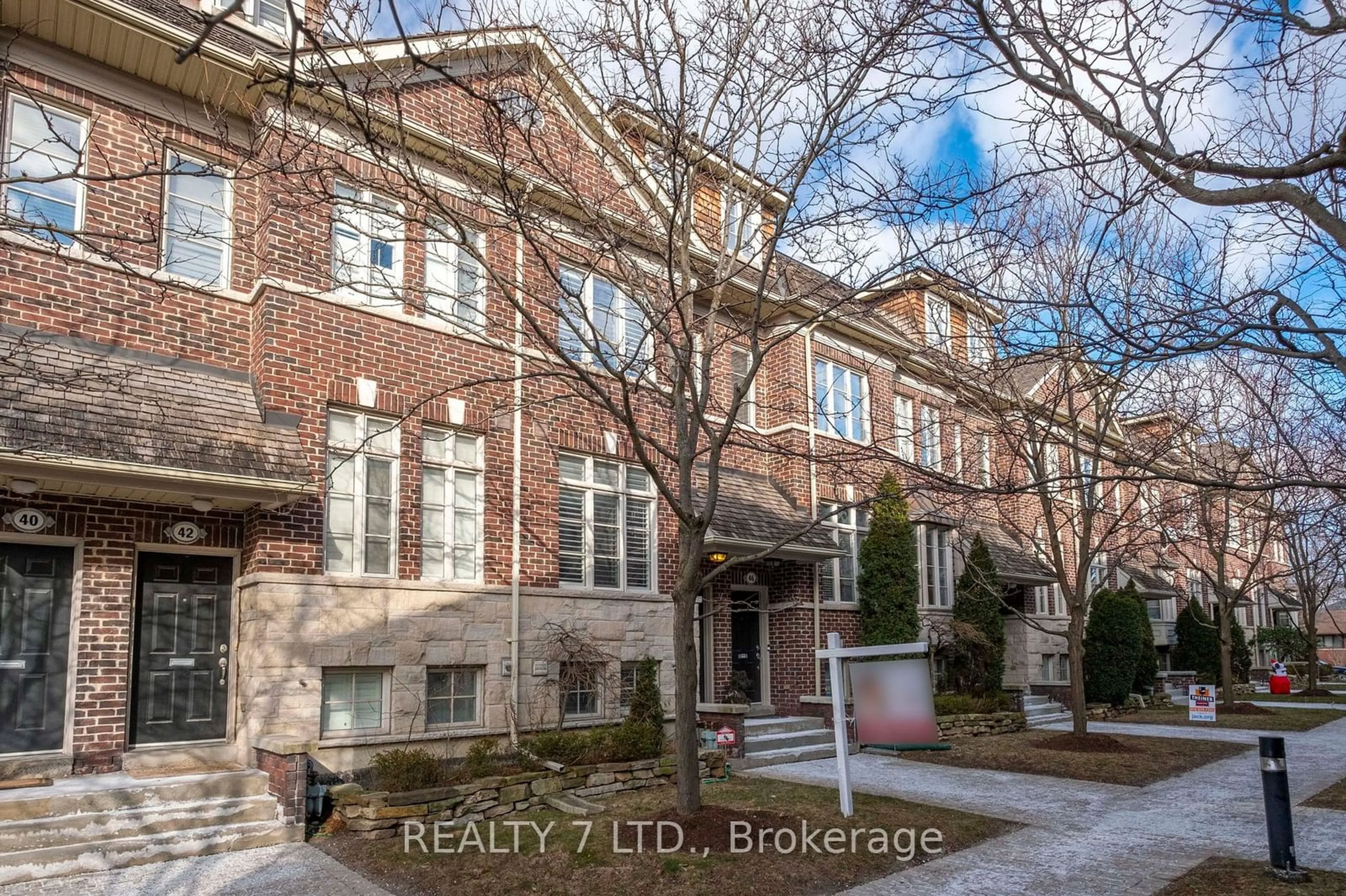 Home with brick exterior material, street for 44 Furrow Lane, Toronto Ontario M8Z 0A3