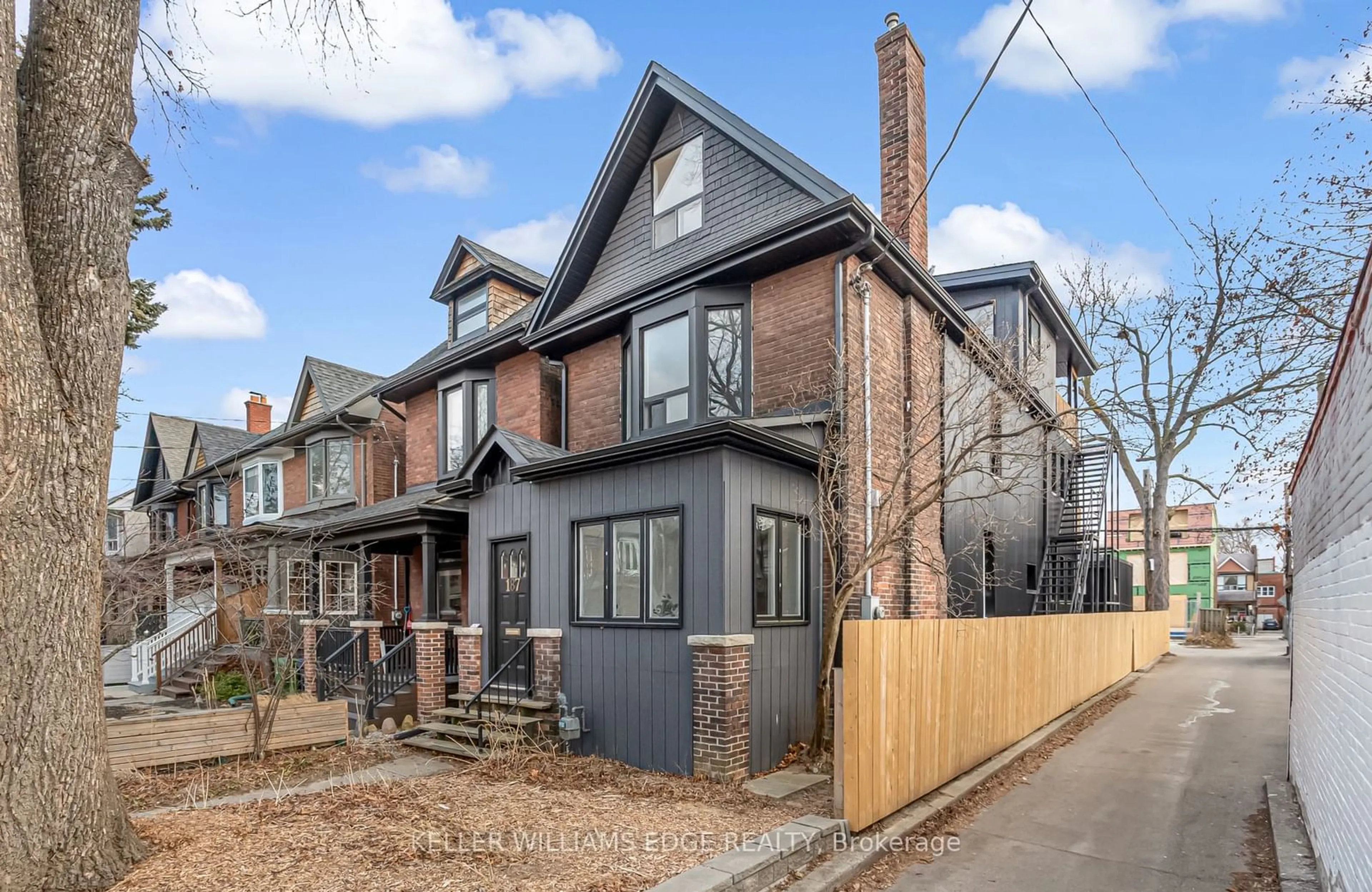 Home with brick exterior material, street for 187 Fern Ave, Toronto Ontario M6R 1K2