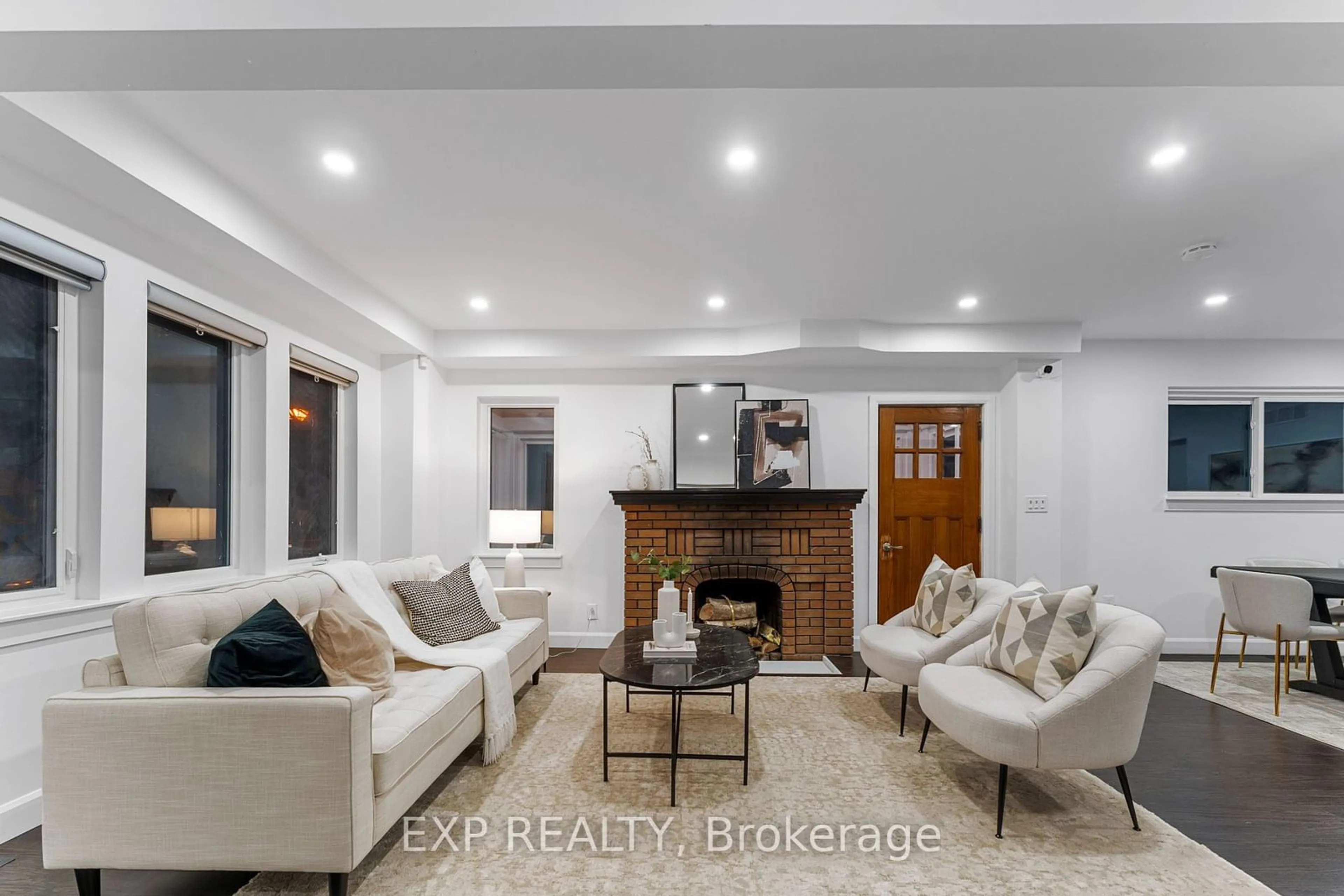 Living room with furniture, ceramic/tile floor for 88 King St, Caledon Ontario L7E 1A2