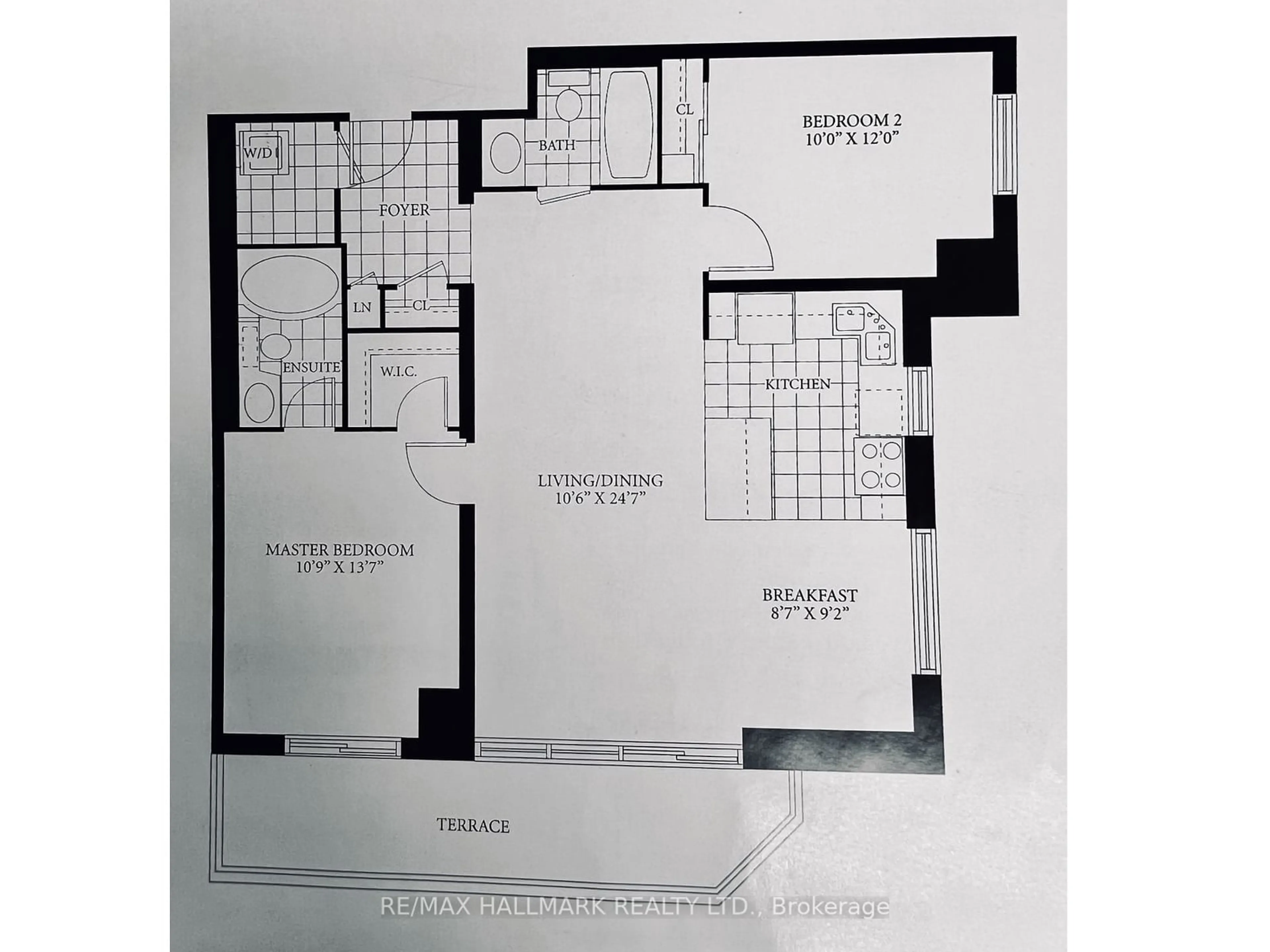 Floor plan for 1140 Parkwest Pl #310, Mississauga Ontario L5E 3K9