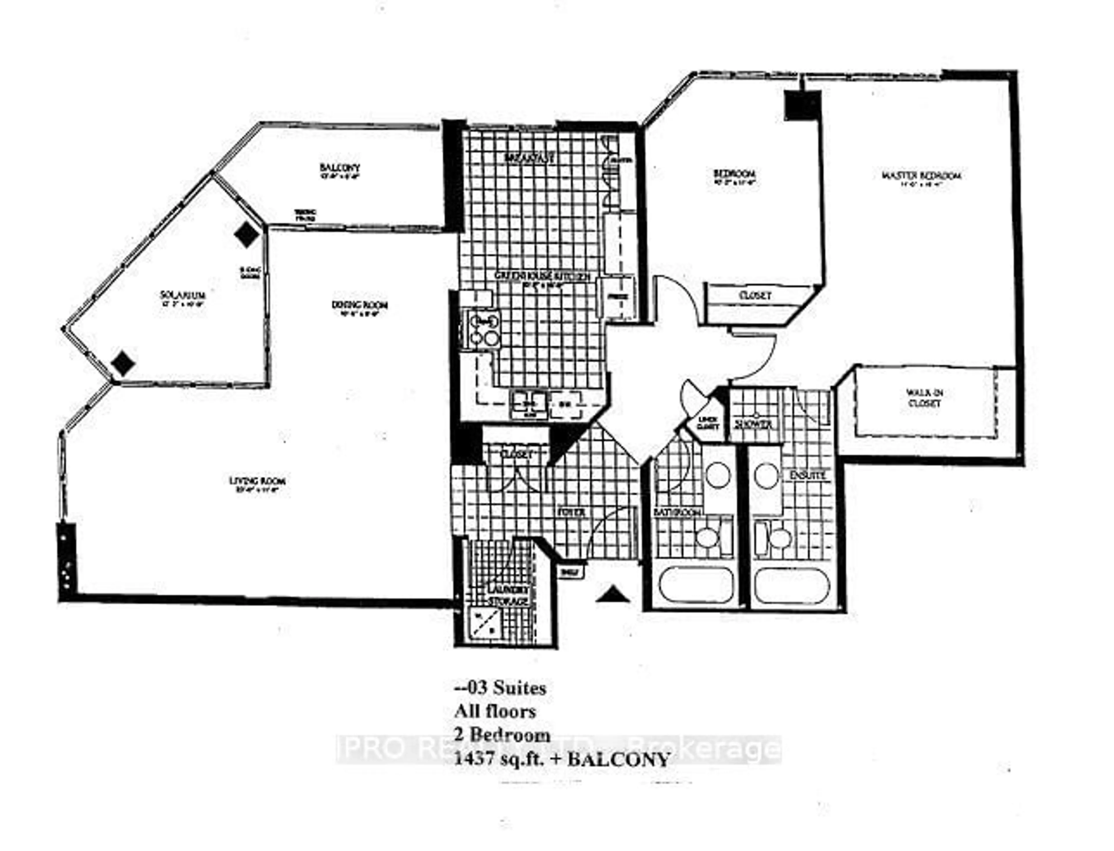 Floor plan for 55 Kingsbridge Garden Circ #2010, Mississauga Ontario L5R 1Y1