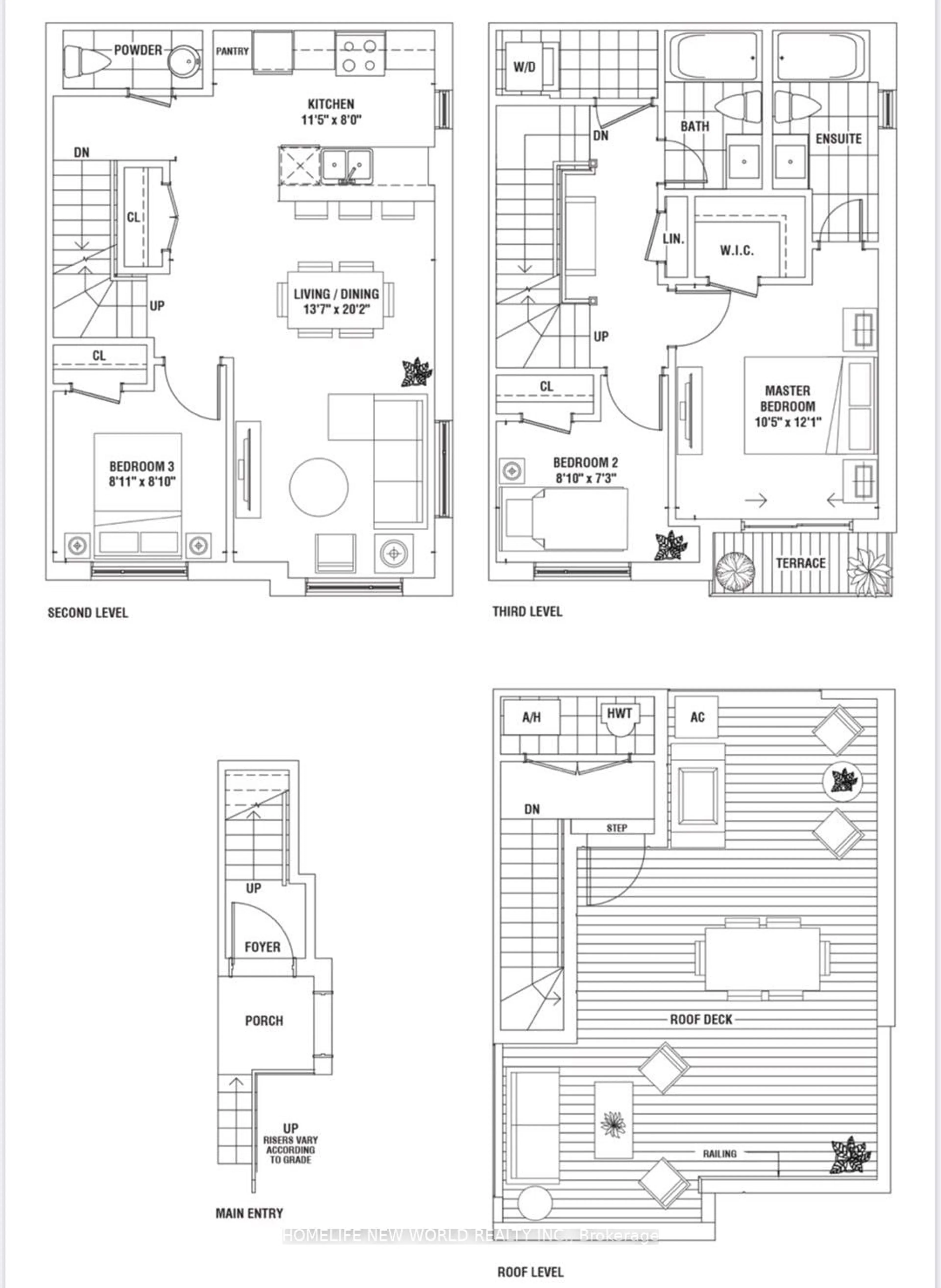 Floor plan for 15 William Jackson Way #22, Toronto Ontario M8V 0J8