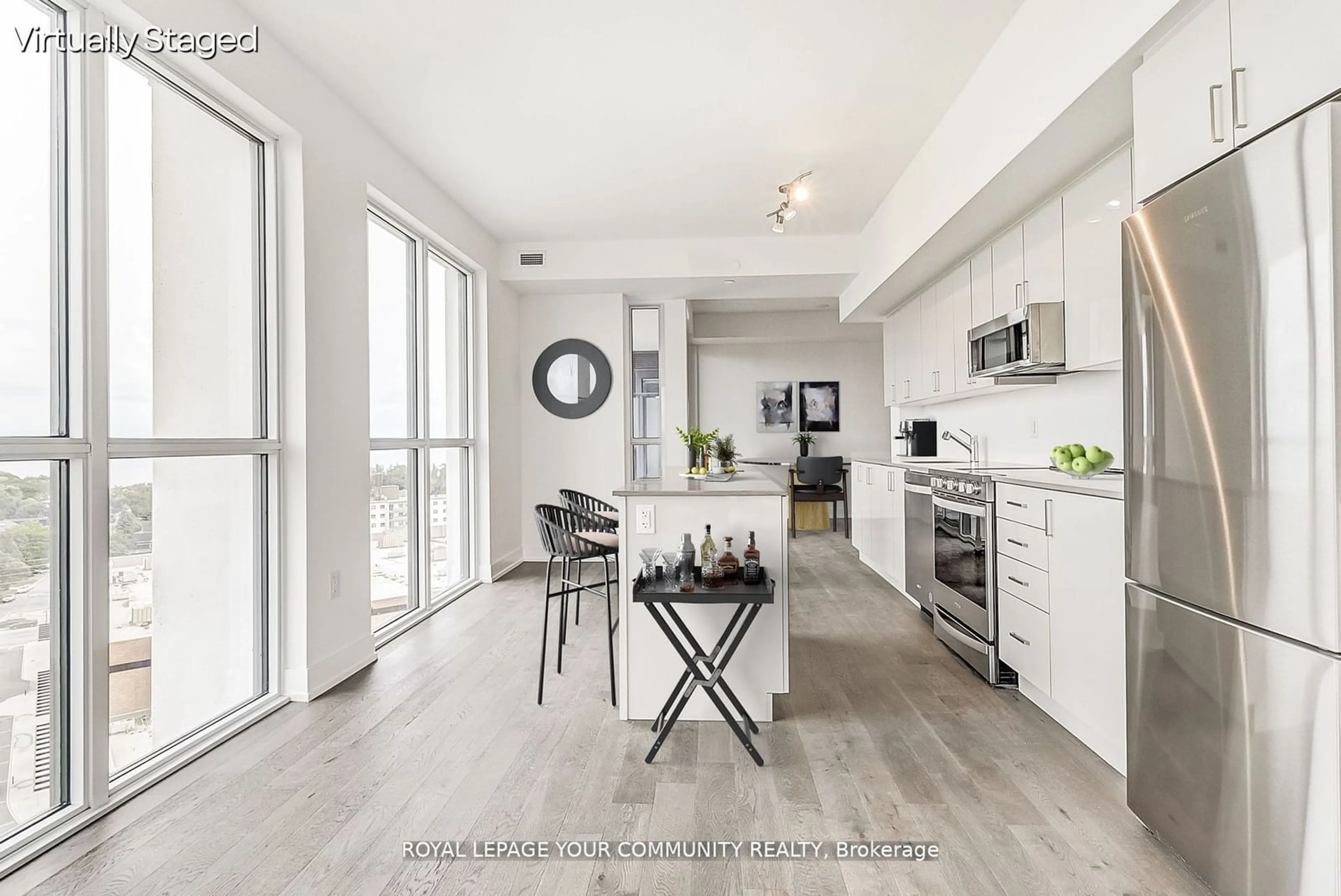 Open concept kitchen, unknown for 1063 Douglas McCurdy Comm Circ #1202, Mississauga Ontario L5L 3H9