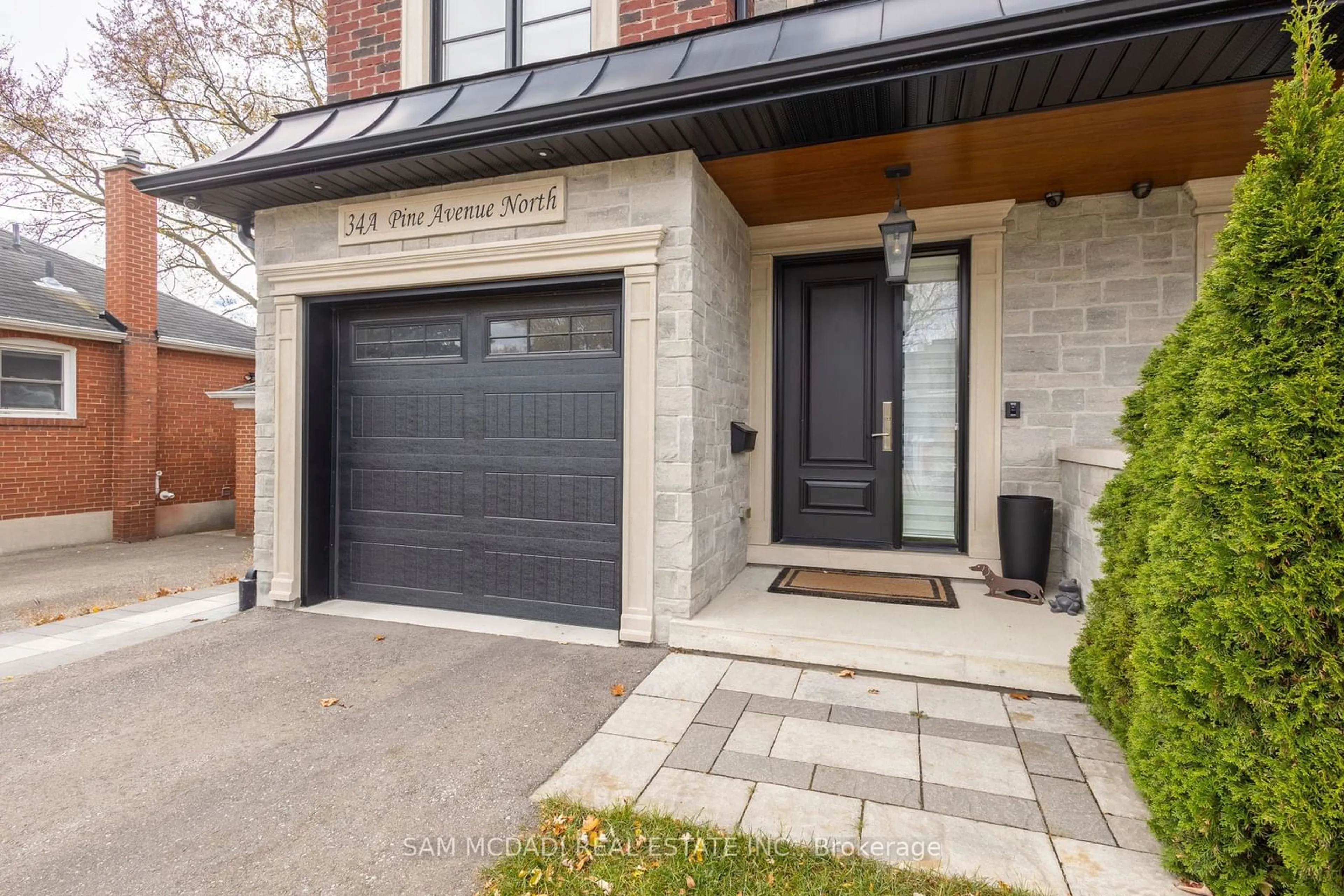 Home with brick exterior material, street for 34A Pine Ave, Mississauga Ontario L5H 2P8