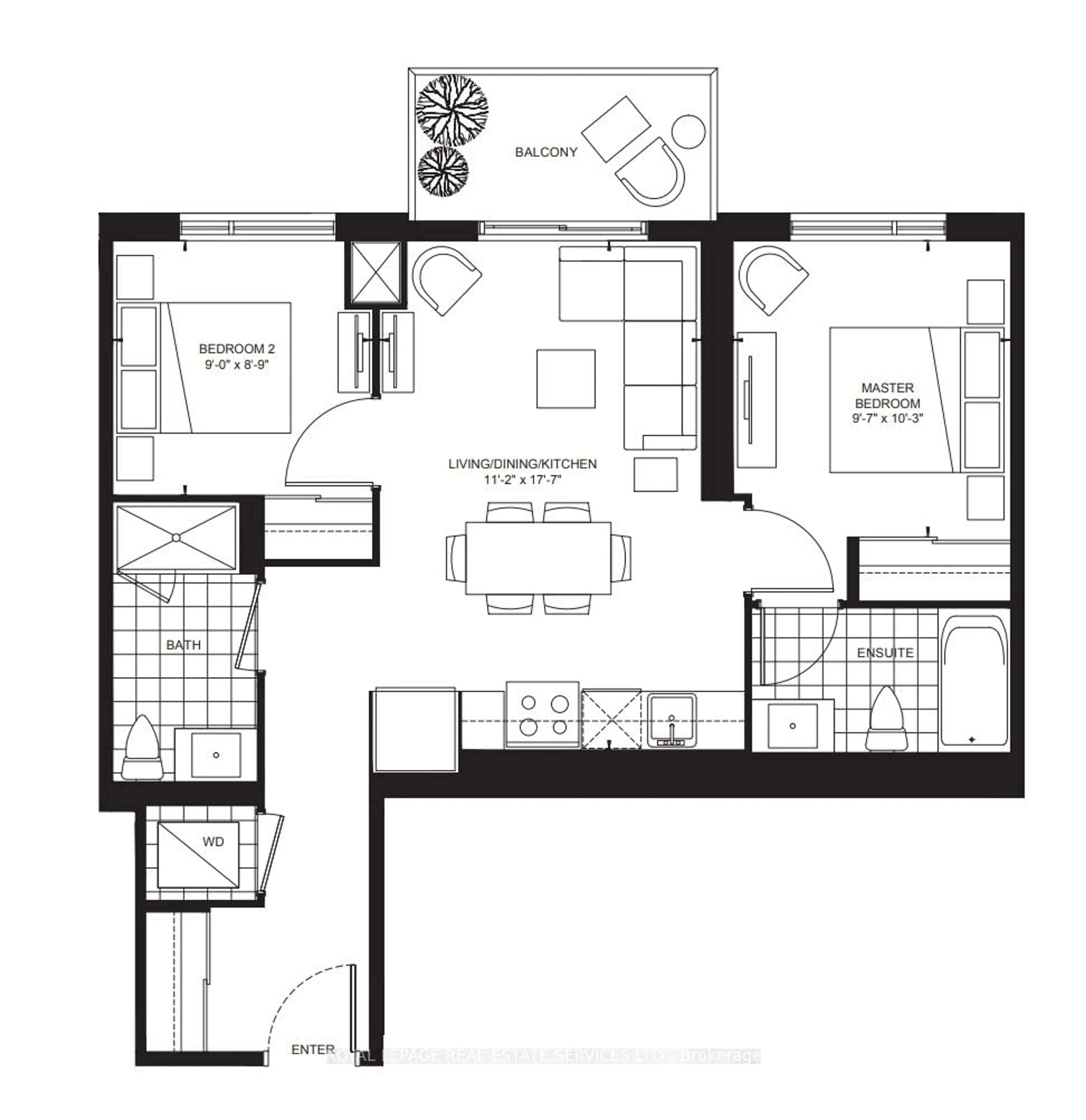 Floor plan for 8 Nahani Way #LPH03, Mississauga Ontario L4Z 0C6