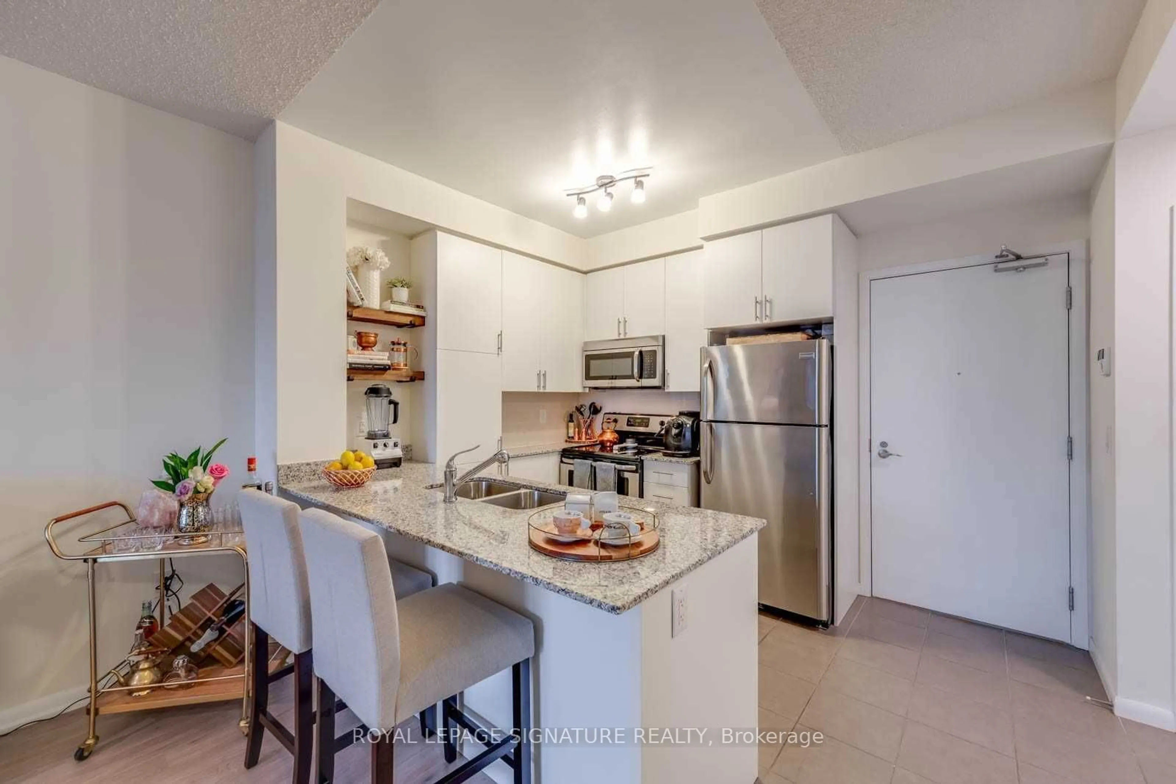 Open concept kitchen, unknown for 36 Via Bagnato #237, Toronto Ontario M6A 0B7