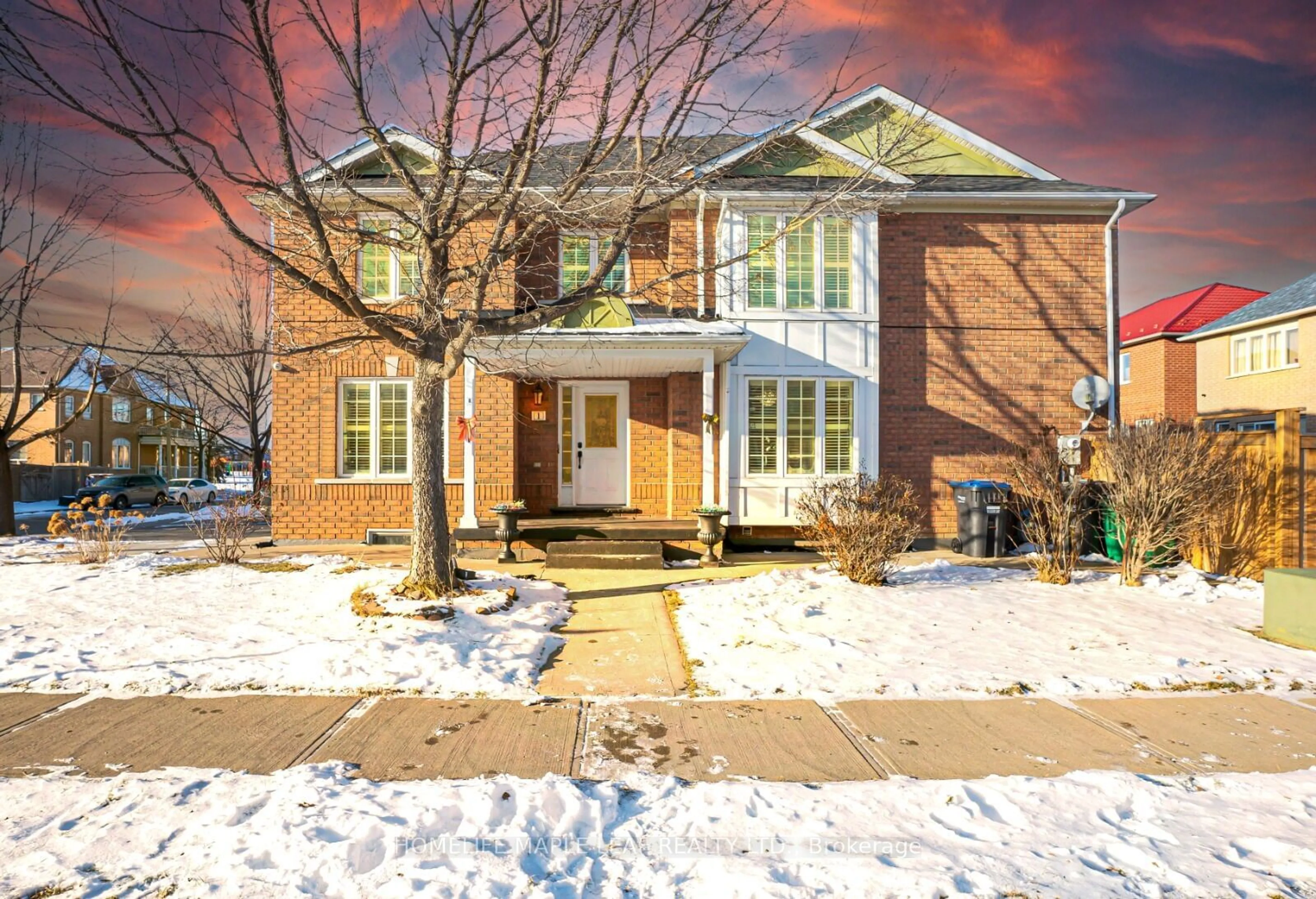 Home with brick exterior material, street for 1 MADRONNA Gdns, Brampton Ontario L7A 2V4