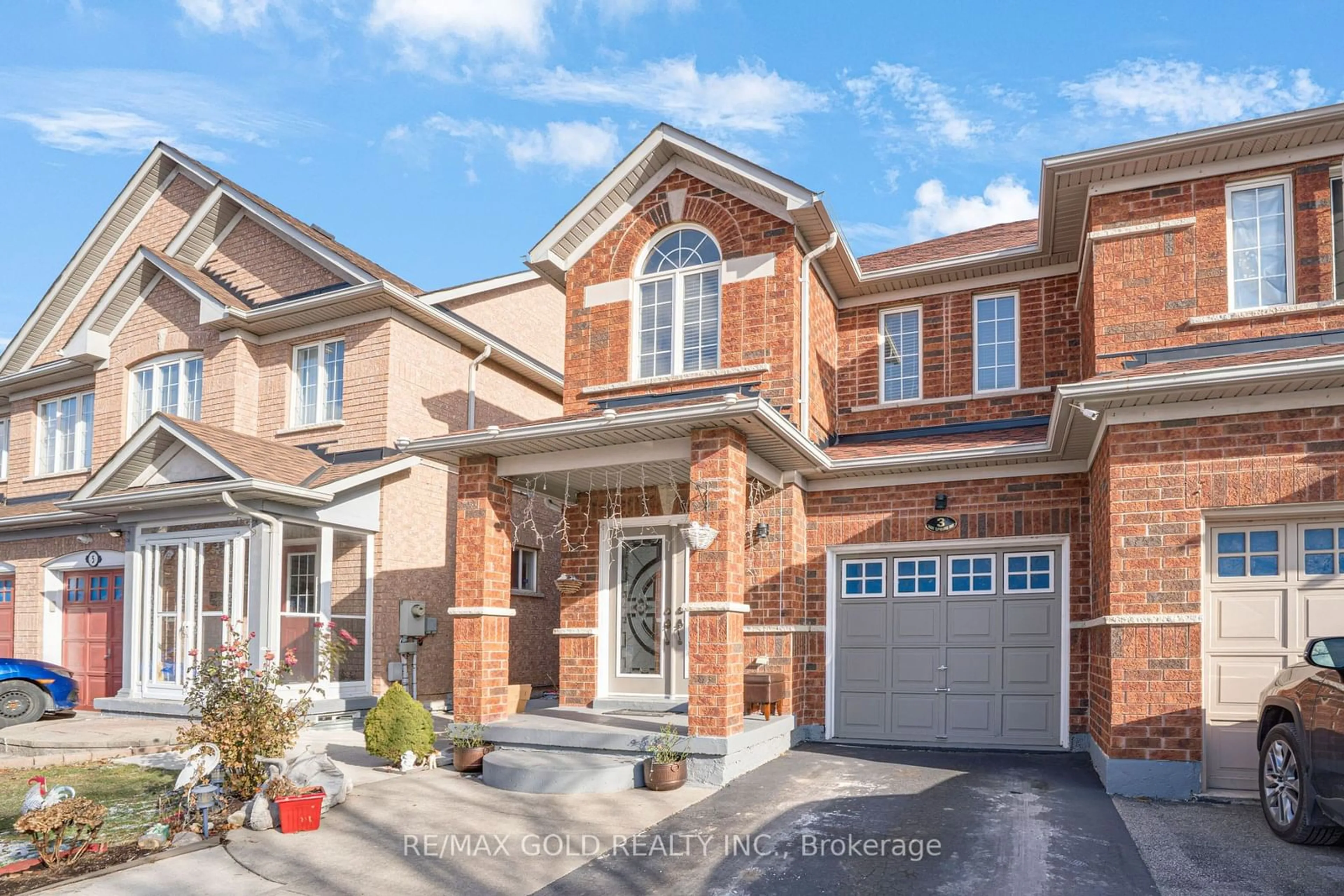 Home with brick exterior material, street for 3 Hot Spring Rd, Brampton Ontario L6R 3H9