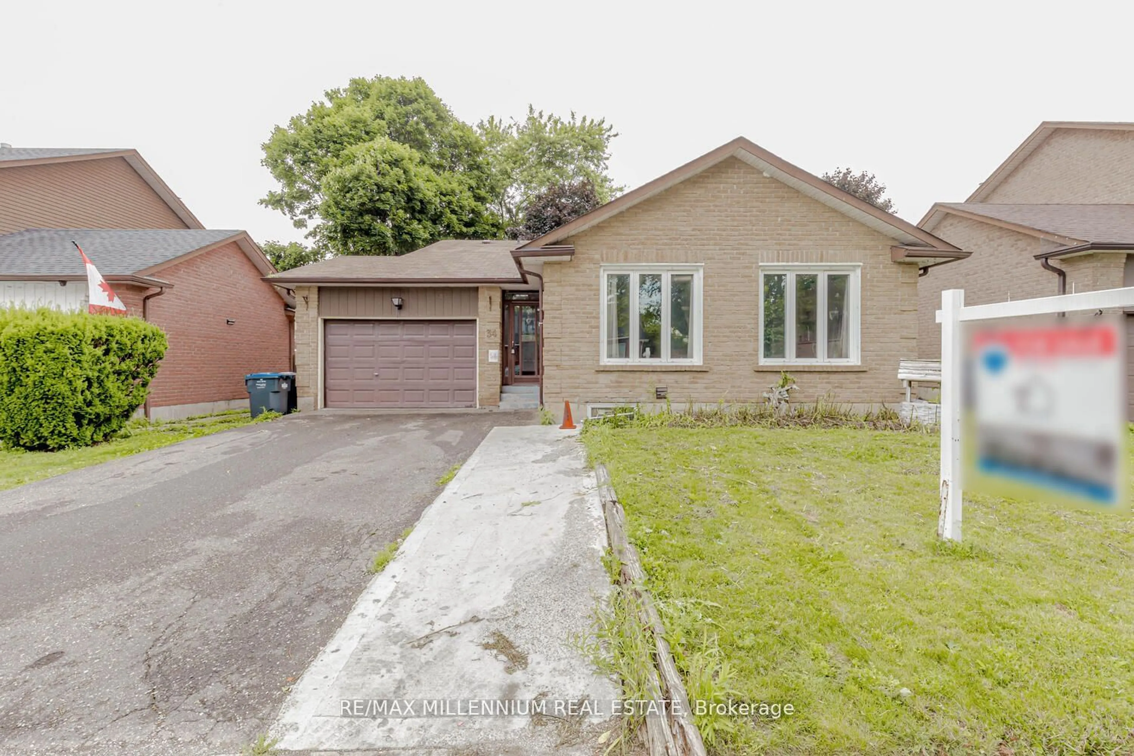 Home with brick exterior material, street for 34 Archibald St, Brampton Ontario L6X 1L9