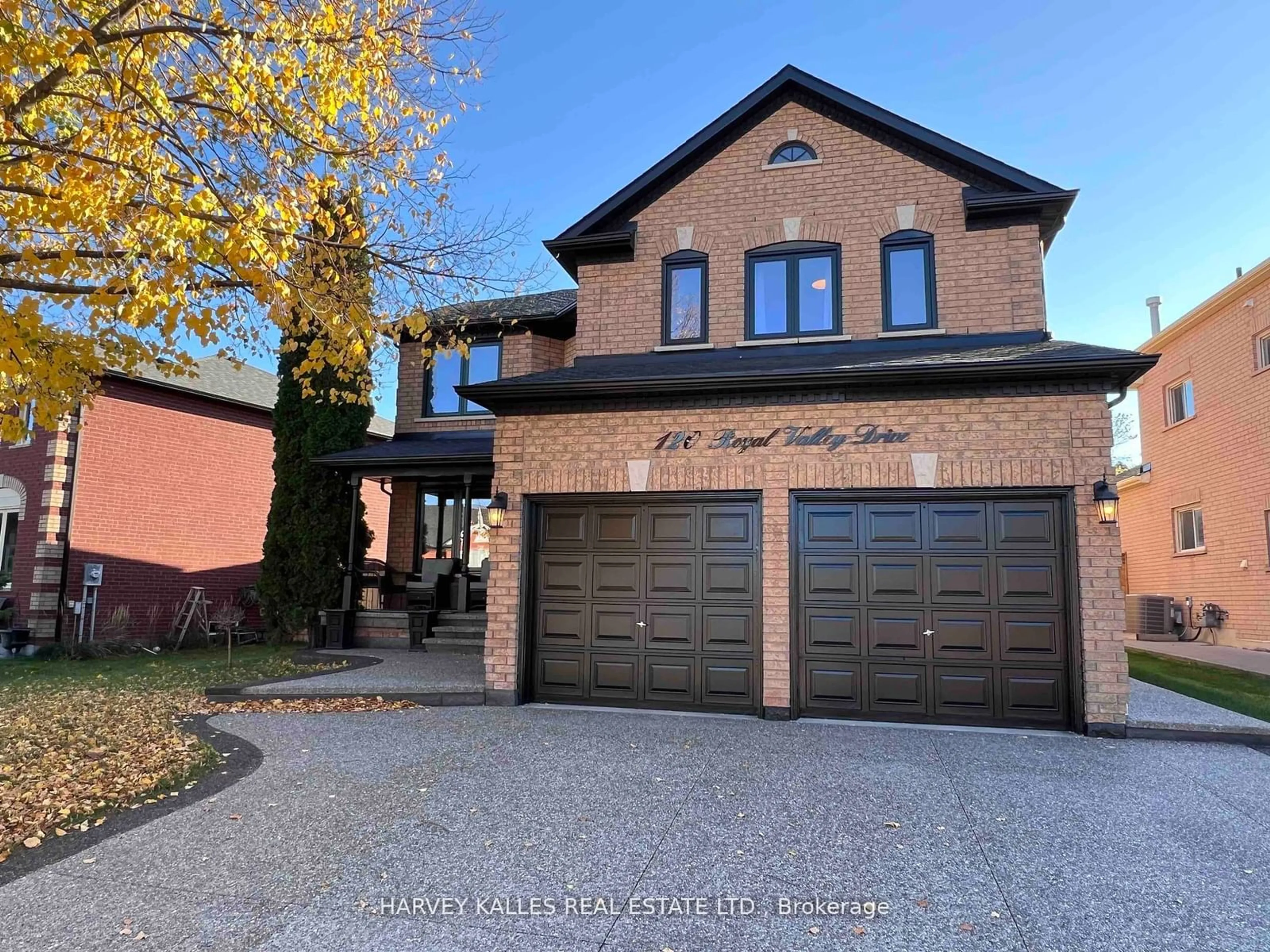 Home with brick exterior material, street for 120 Royal Valley Dr, Caledon Ontario L7C 1A5