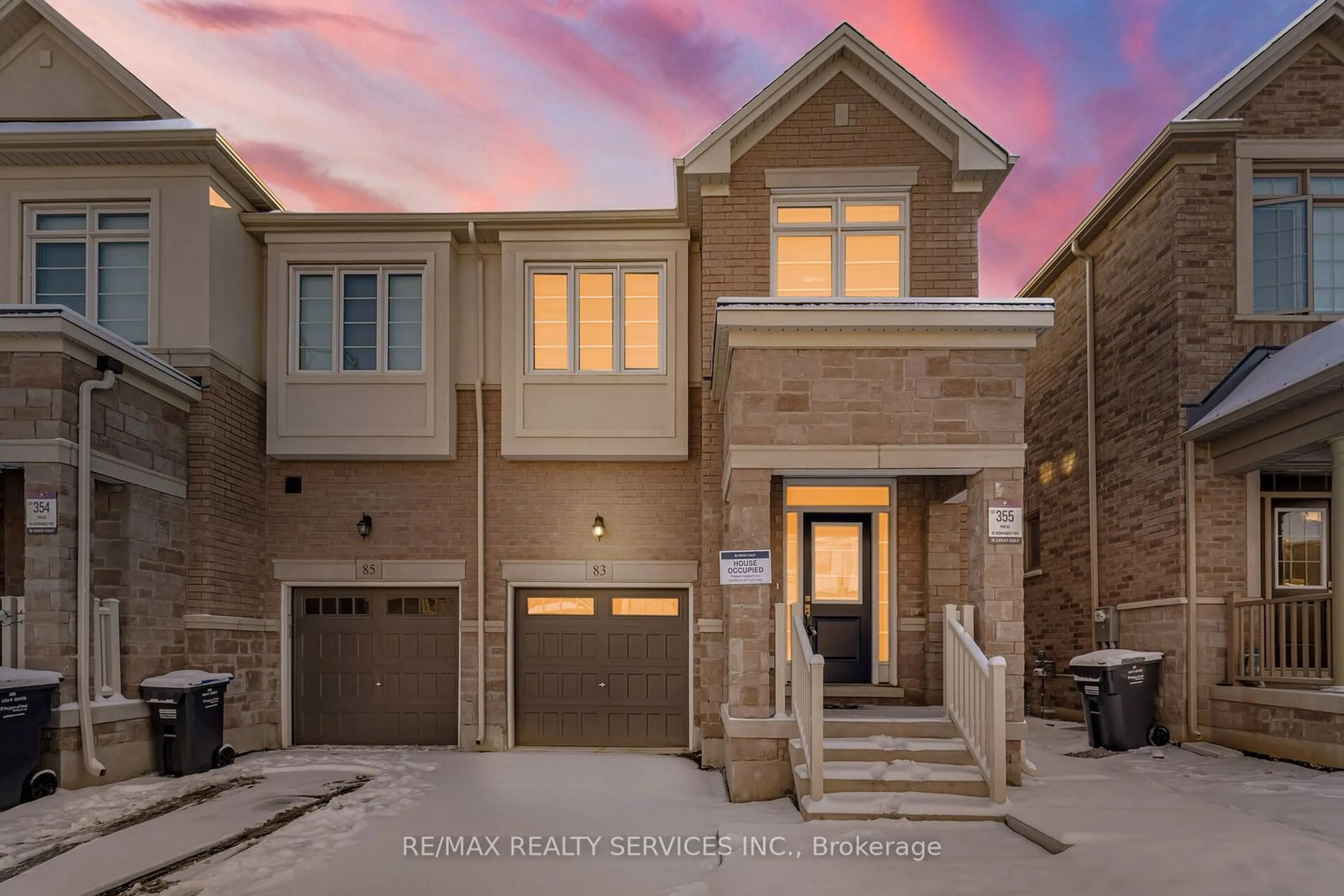 Home with brick exterior material, street for 83 Bermondsey Way, Brampton Ontario L6Y 6K9