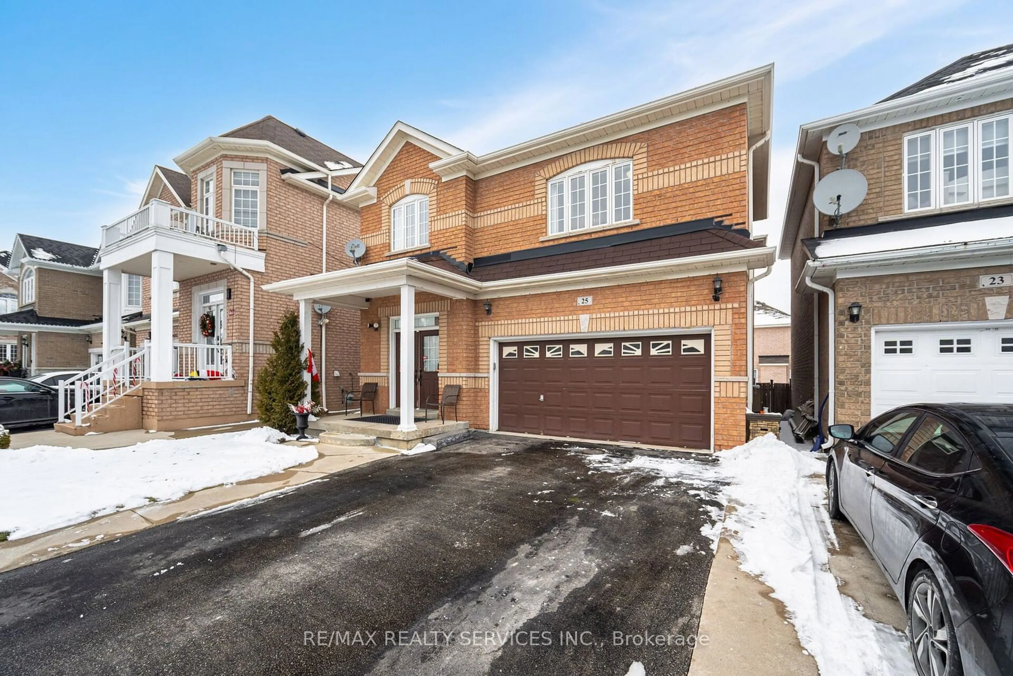 Home with brick exterior material, street for 25 Pape Dr, Brampton Ontario L6R 0H7