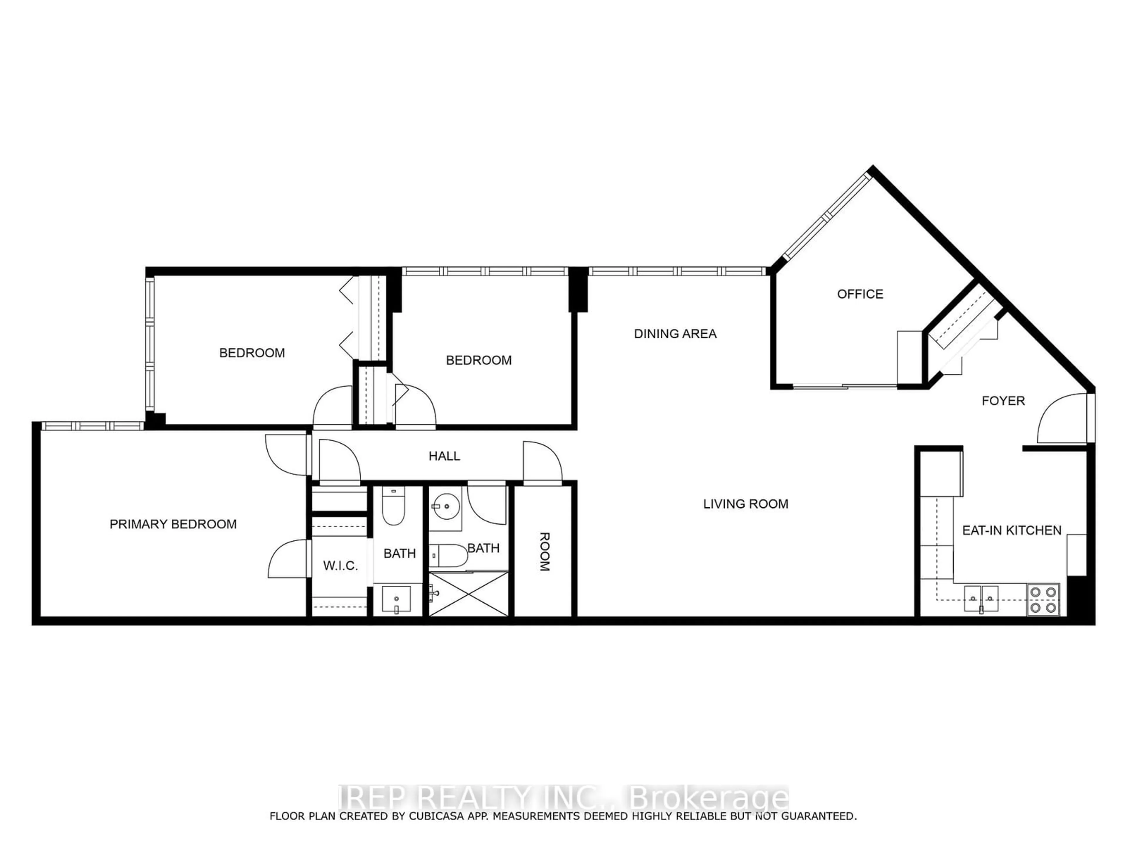 Floor plan for 2323 Confederation Pkwy #1201, Mississauga Ontario L5B 1R6