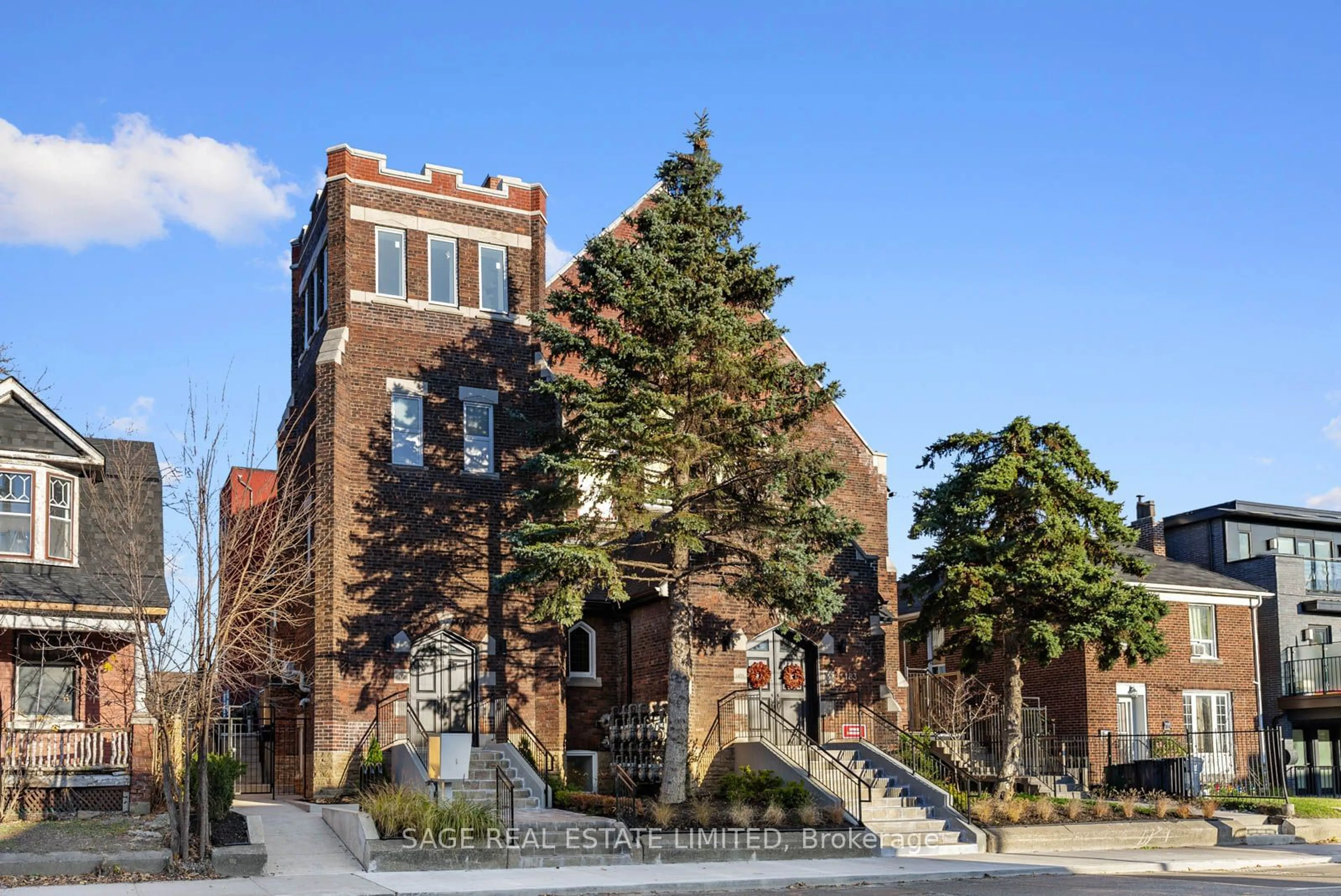 Home with brick exterior material, street for 1183 Dufferin St #108, Toronto Ontario M6H 4B7