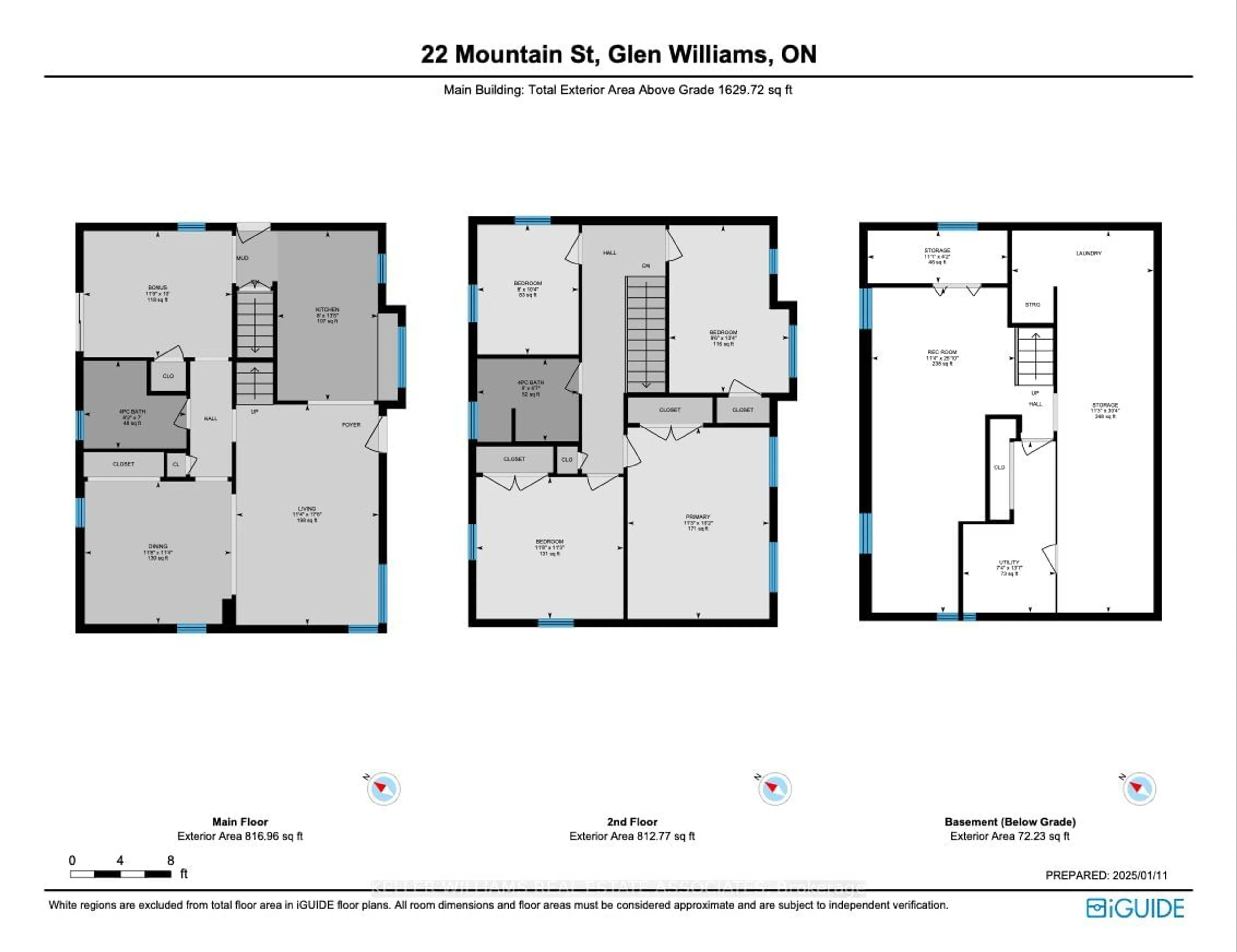 Floor plan for 22 Mountain St, Halton Hills Ontario L7G 2X4