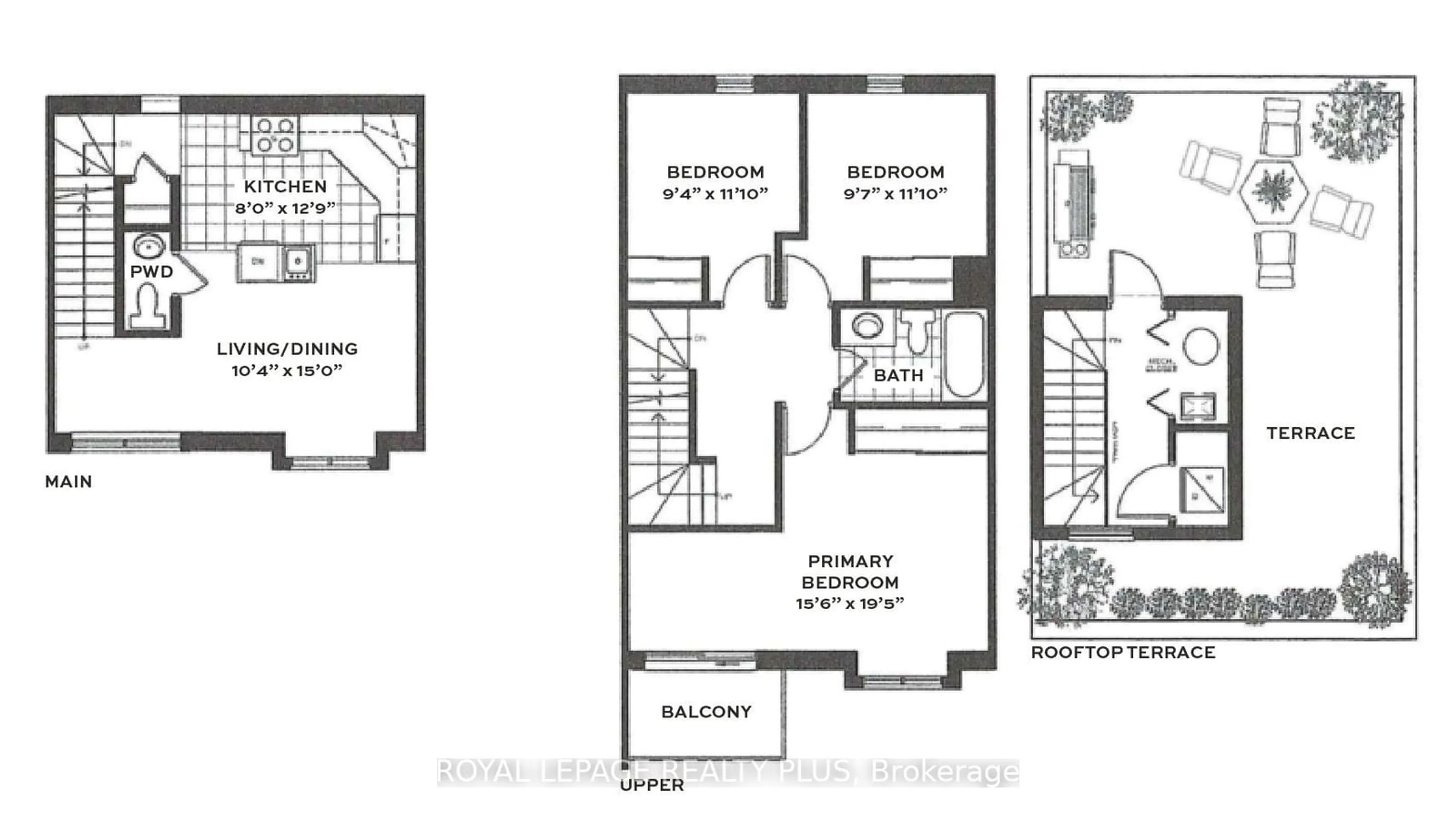 Floor plan for 721 Lawrence Ave #84, Toronto Ontario M6A 1B4