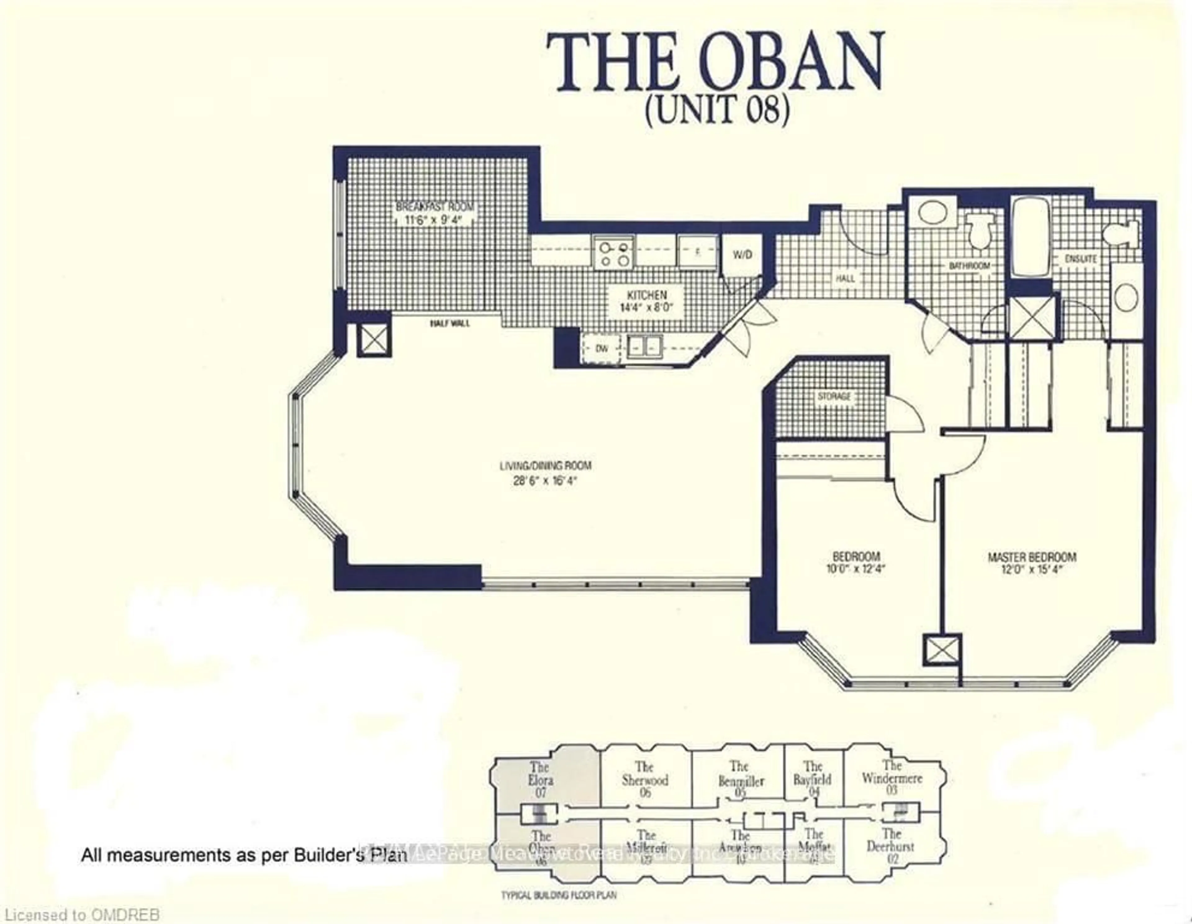 Floor plan for 100 Millside Dr #1408, Milton Ontario L9T 5E2