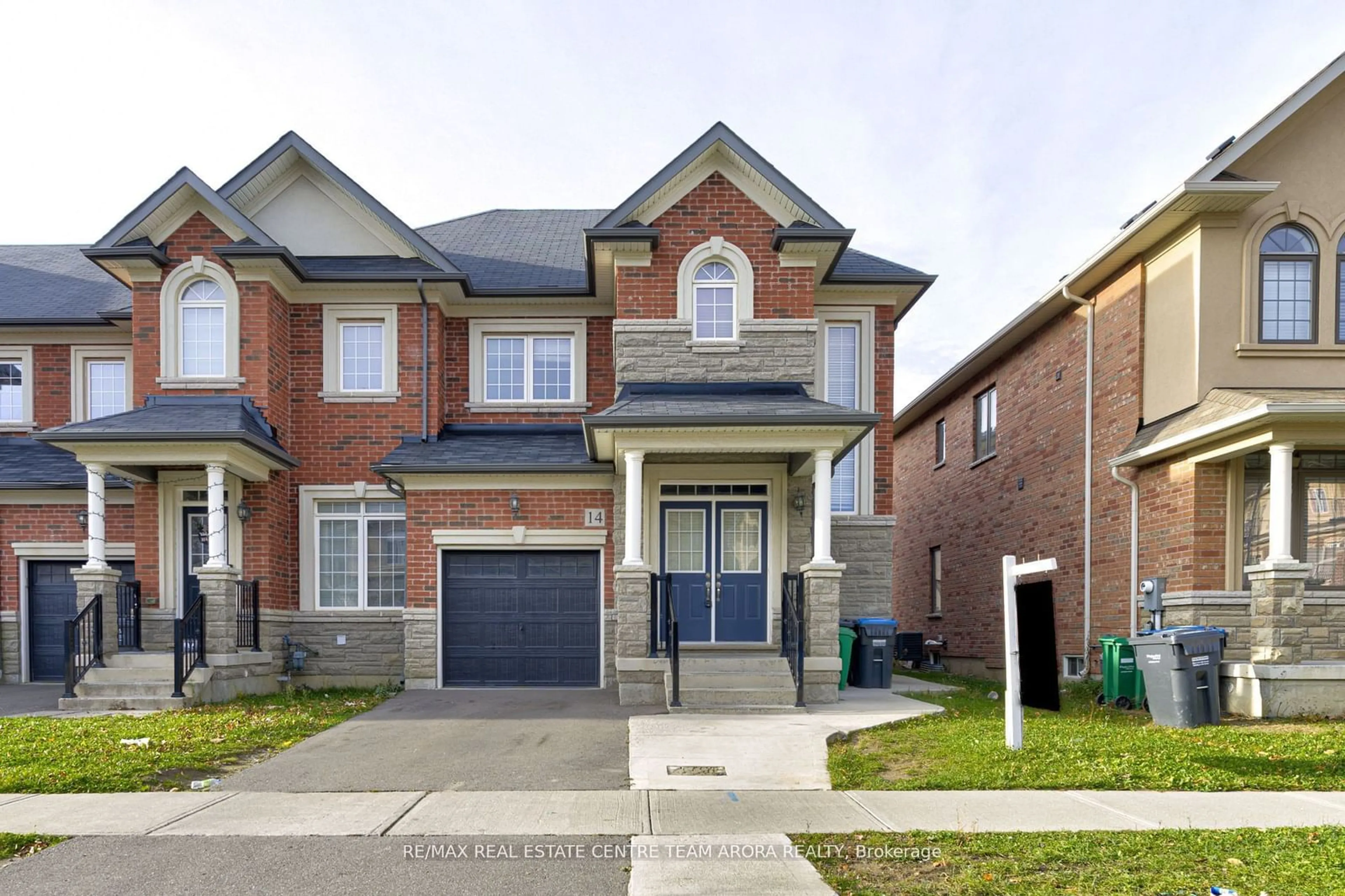 Home with brick exterior material, street for 14 Hines St, Brampton Ontario L7A 4X5