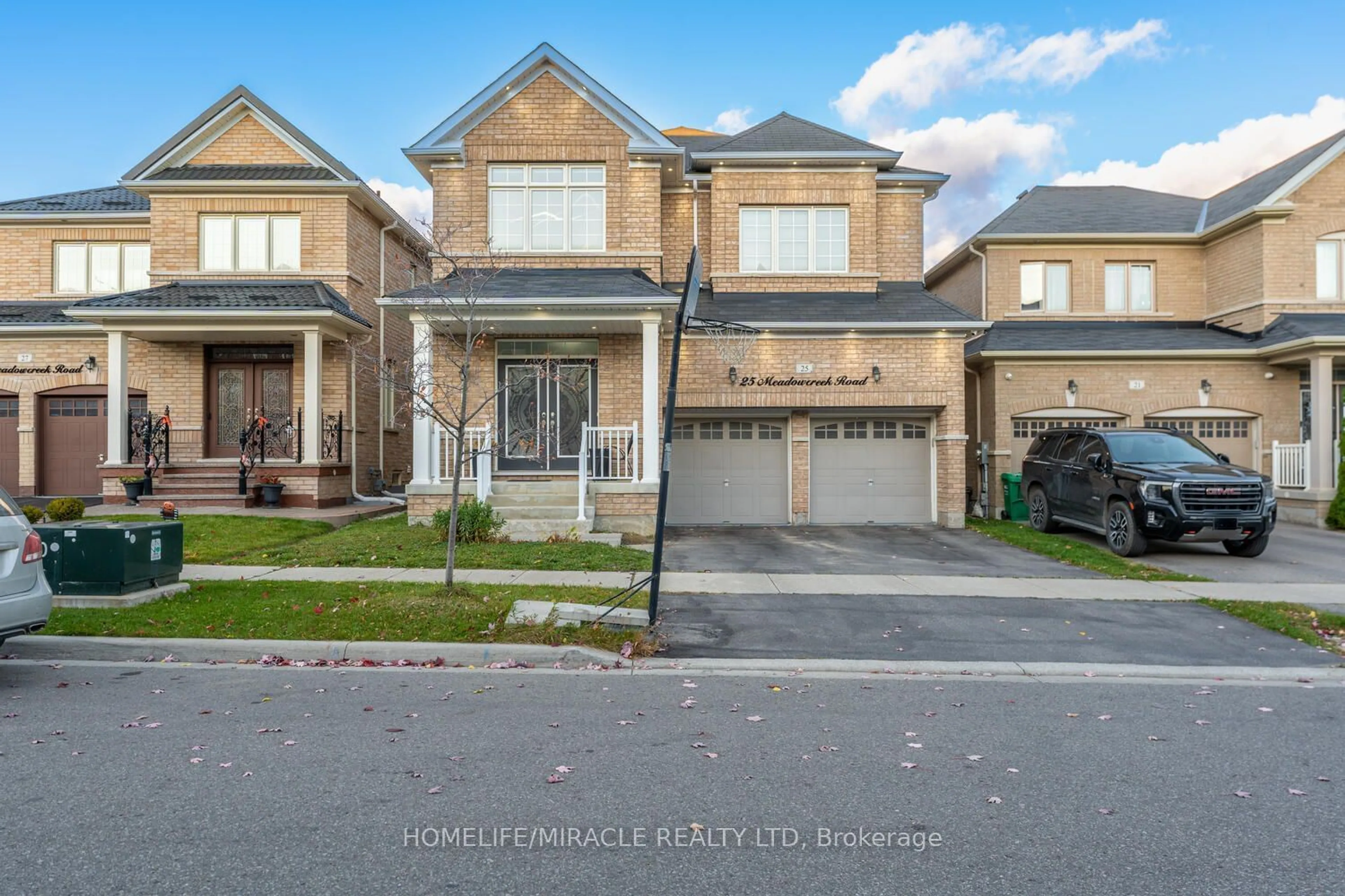 Home with brick exterior material, street for 25 Meadowcreek Rd, Caledon Ontario L7C 3Y9