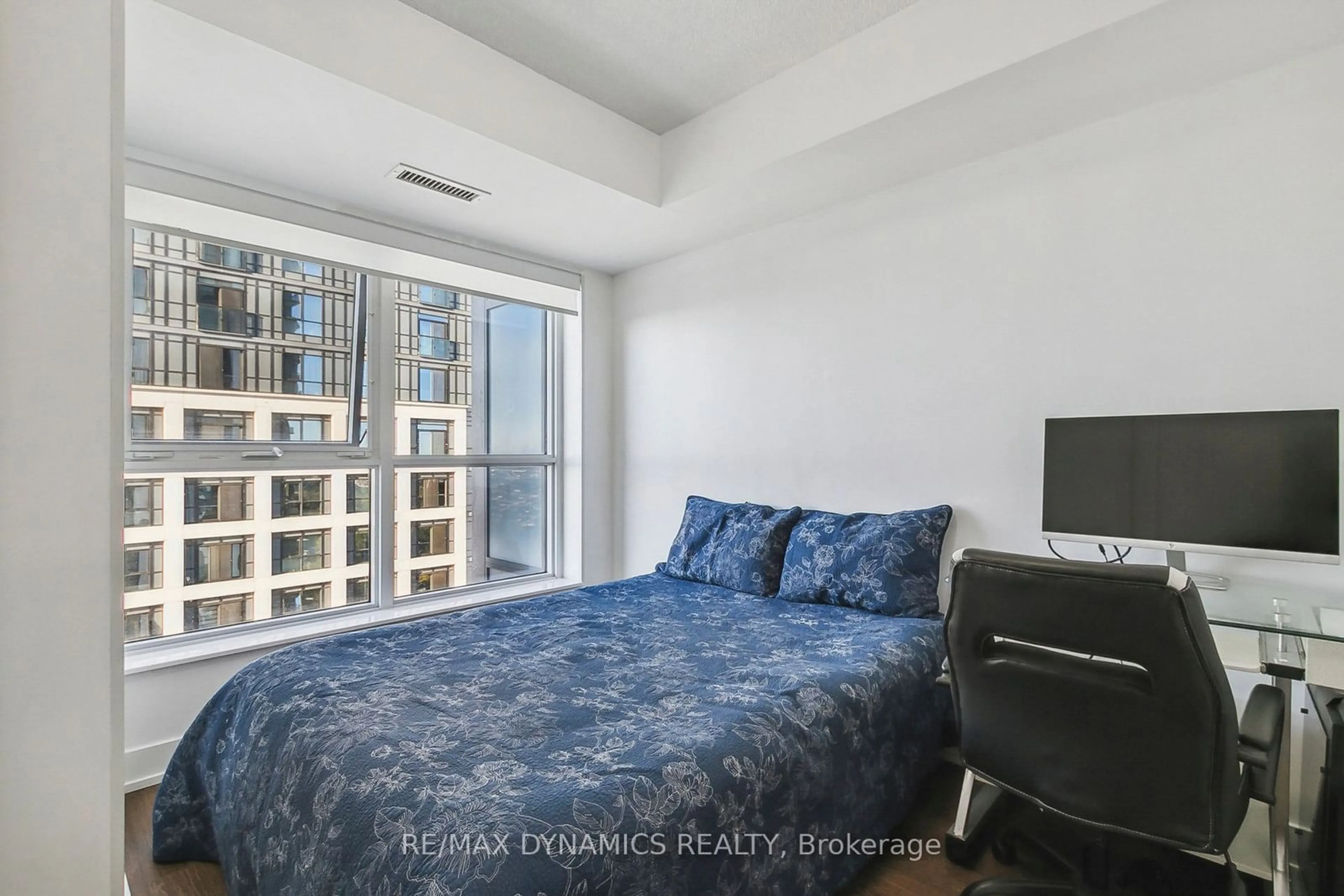 Bedroom with bed, unknown for 7 Mabelle Ave #2801, Toronto Ontario M9A 0C9