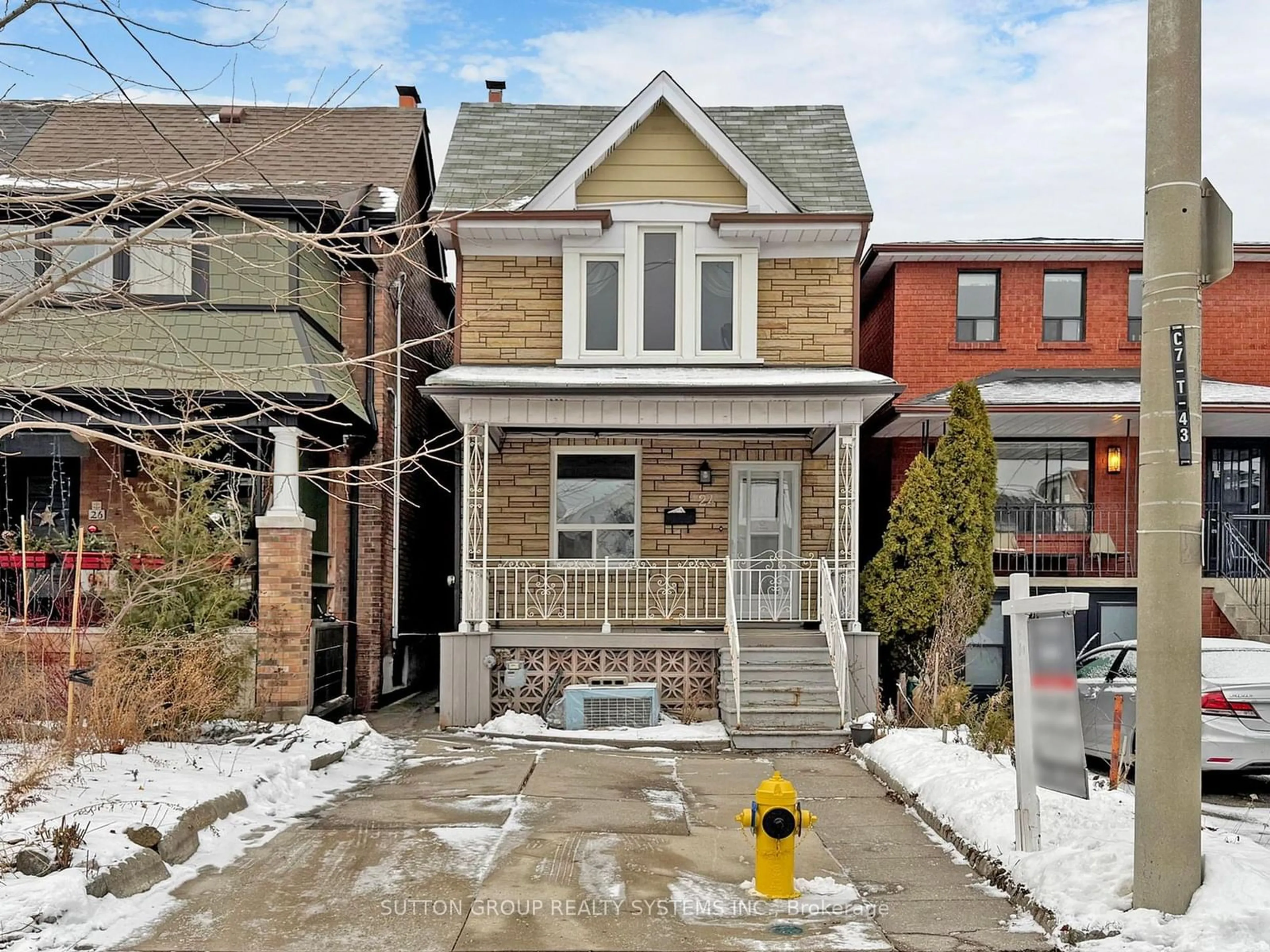 Home with brick exterior material, street for 24 Norton Ave, Toronto Ontario M6E 1E2