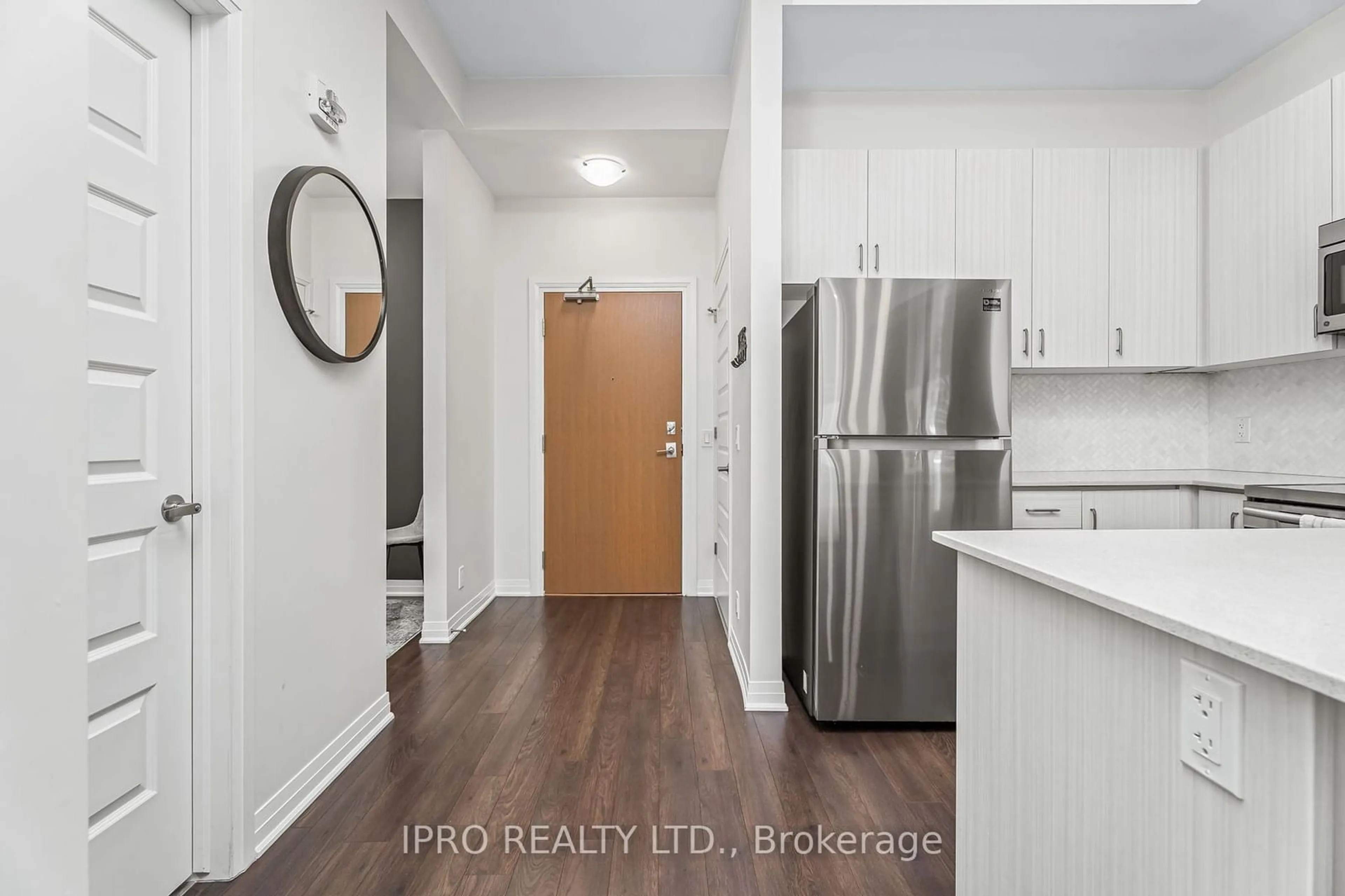 Standard kitchen, wood/laminate floor for 1105 Leger Way #627, Milton Ontario L9E 1K7