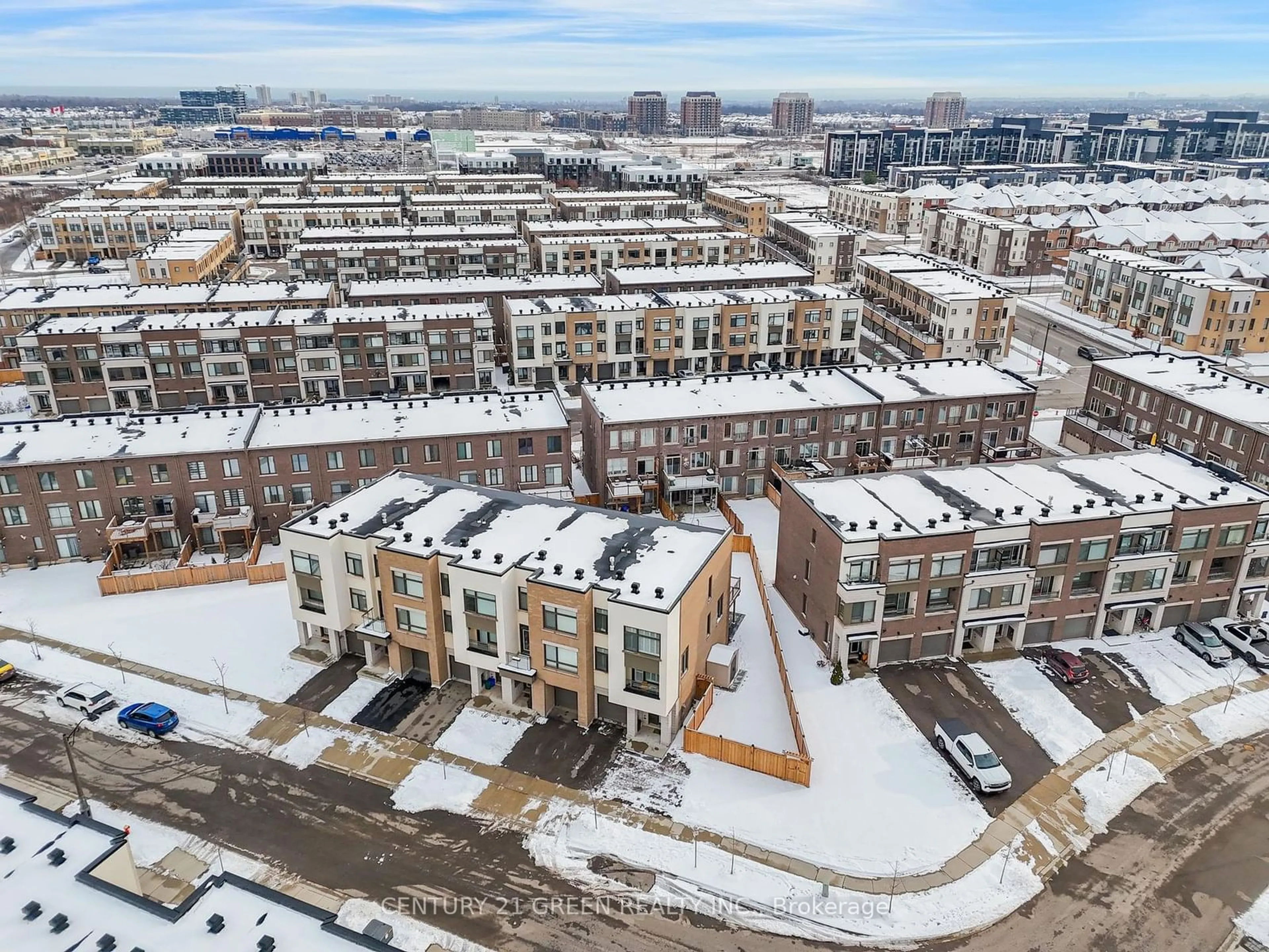 A pic from outside/outdoor area/front of a property/back of a property/a pic from drone, city buildings view from balcony for 212 Fowley Dr, Oakville Ontario L6H 0P4